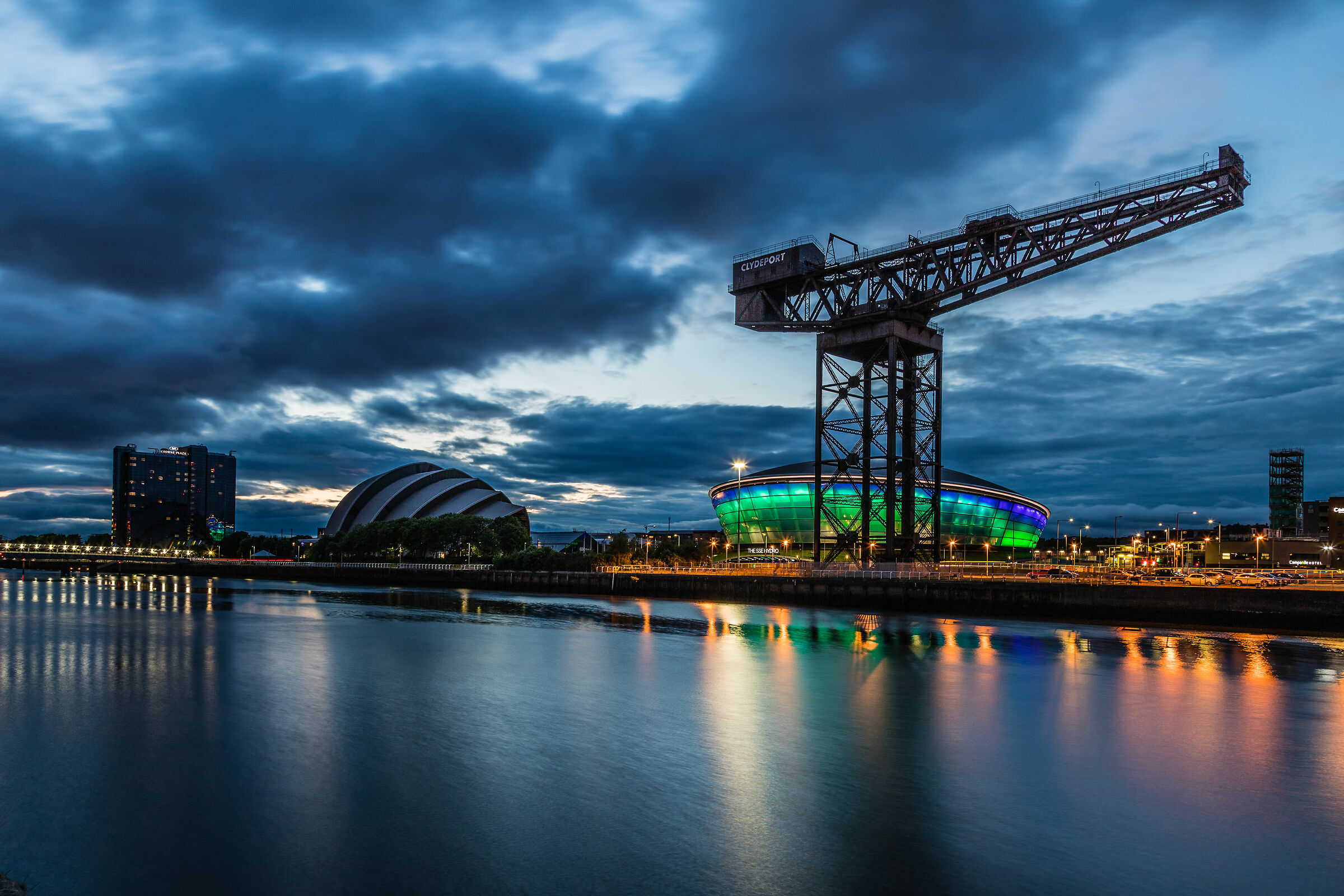 Blue Hour at River Clyde-Glasgow