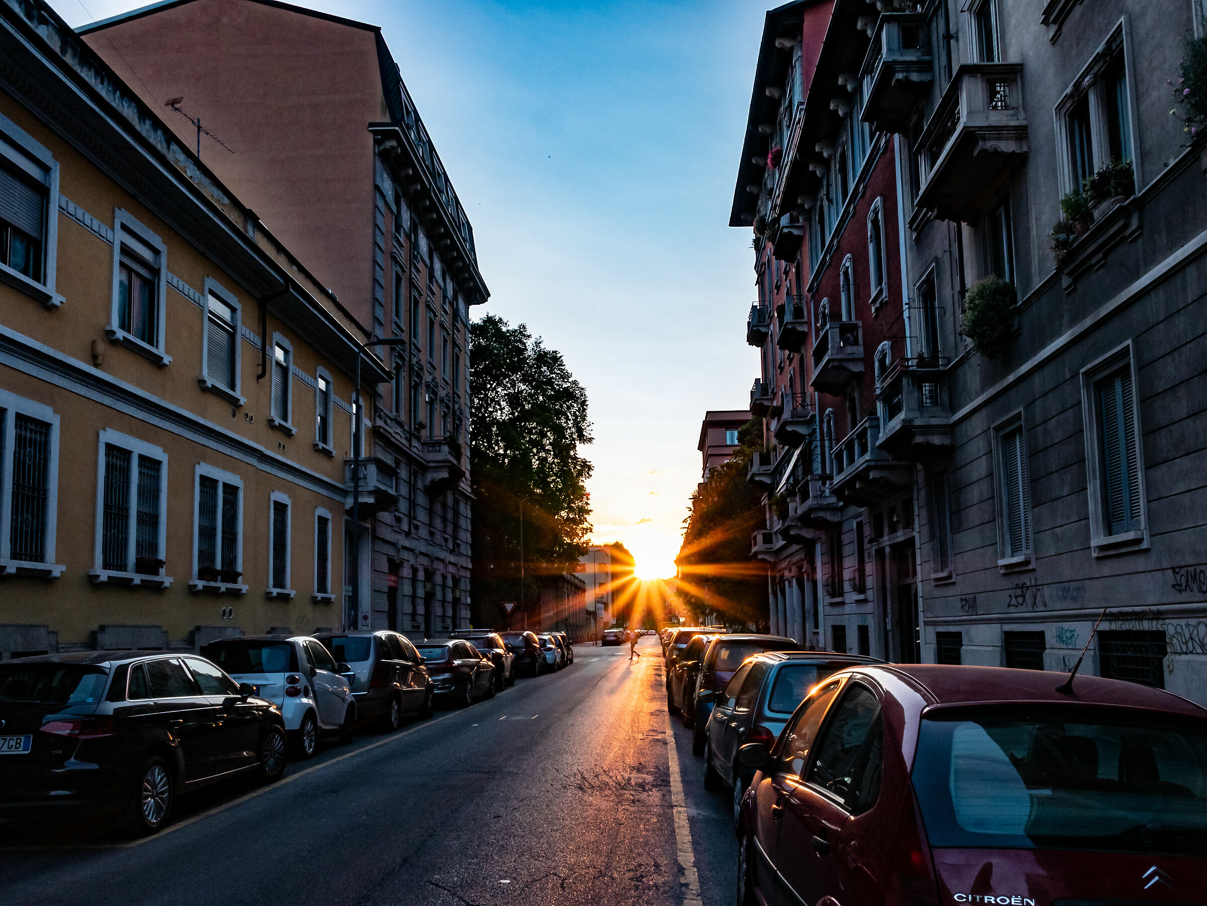 Sunset in Milan