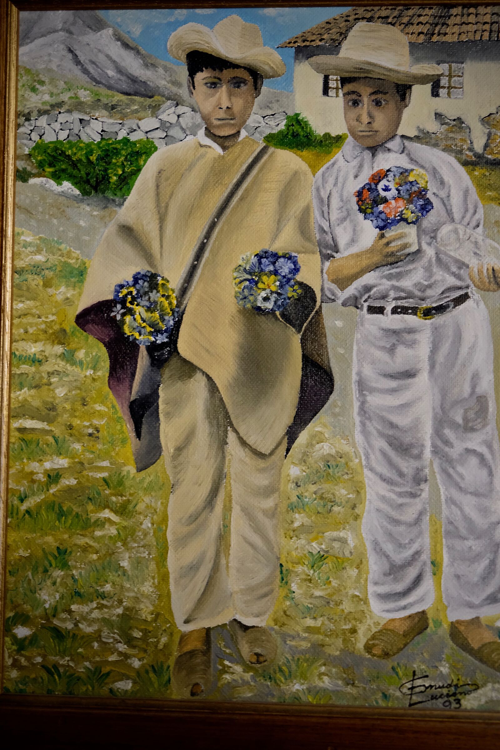 Andinos Children selling Flowers