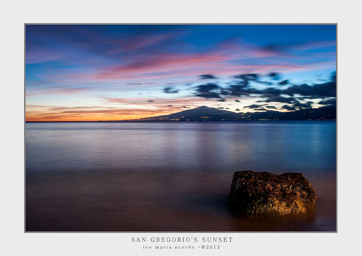 san gregorio's sunset