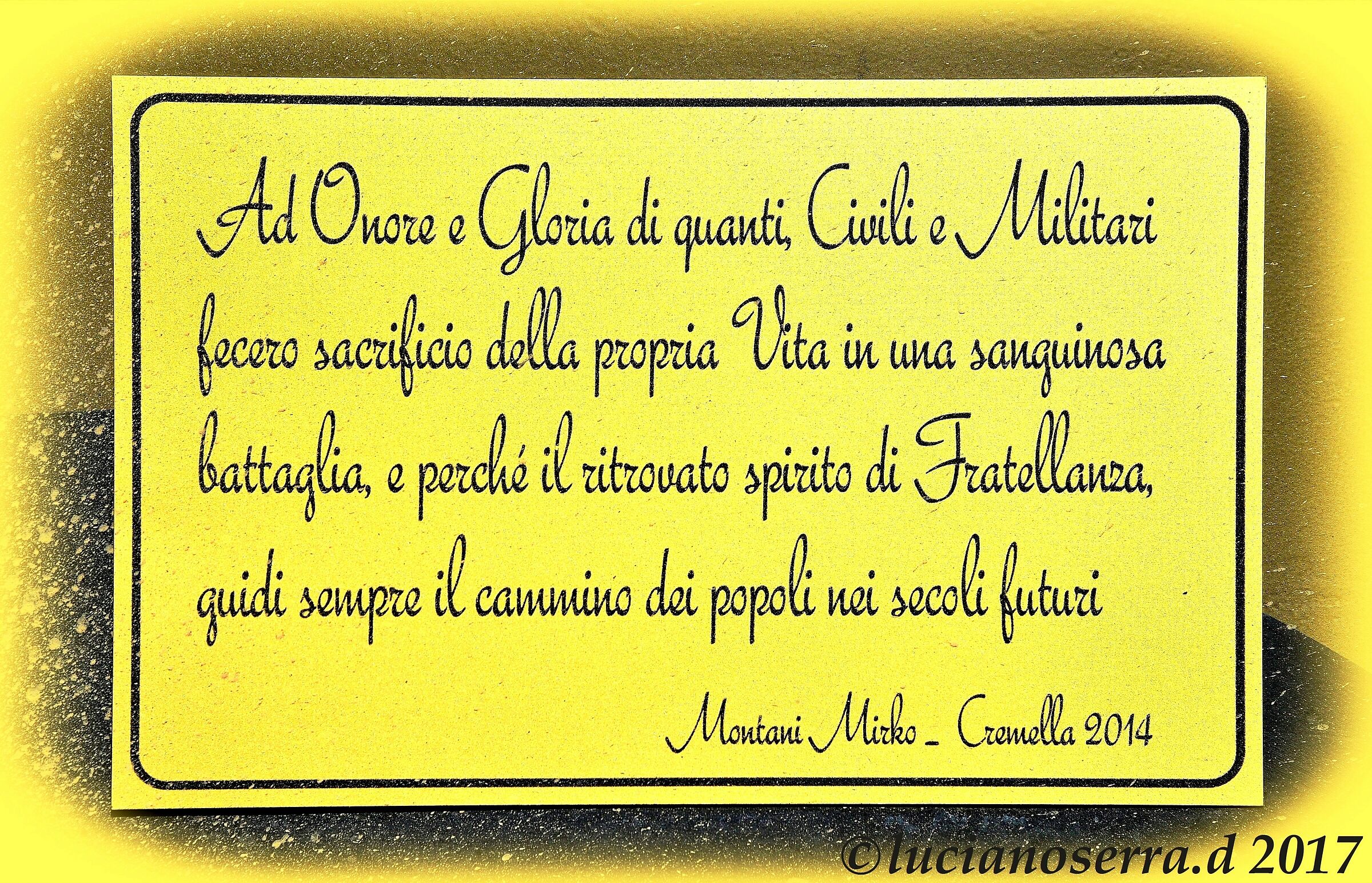 Onore ai caduti per la libertà