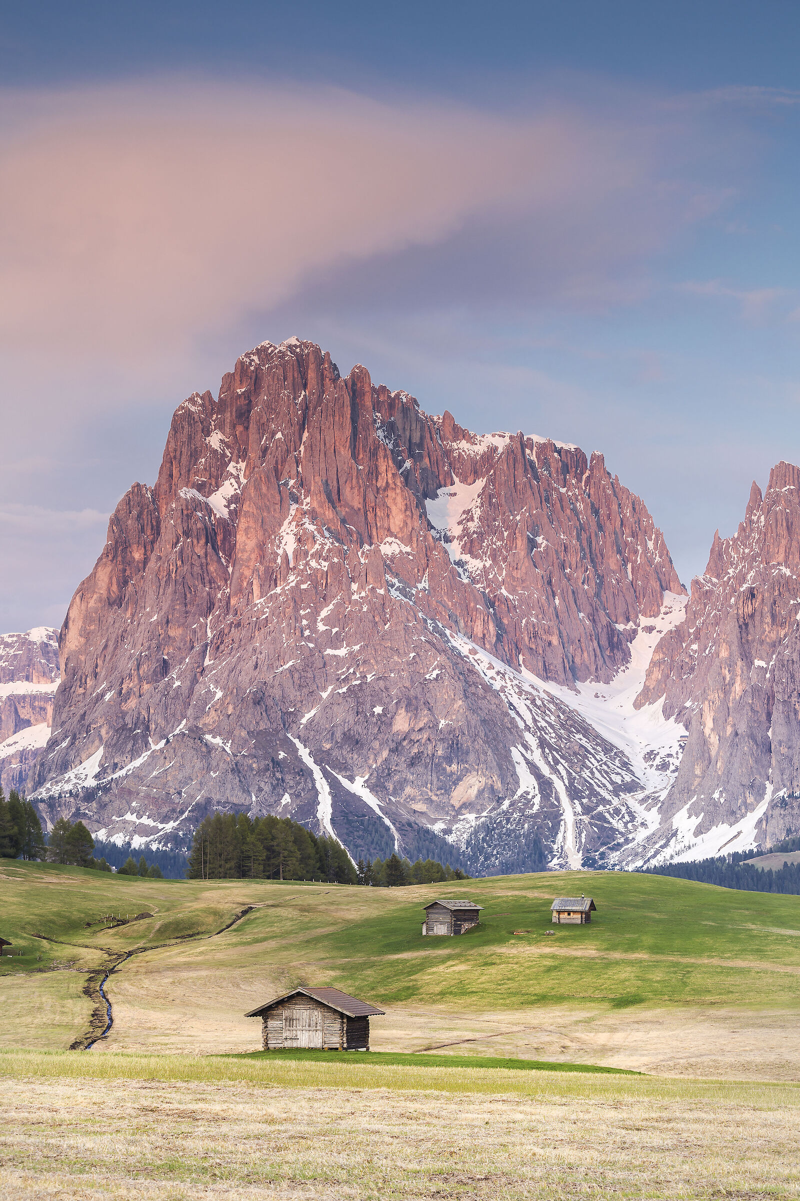 Classic view of the Alpe di Siusi
