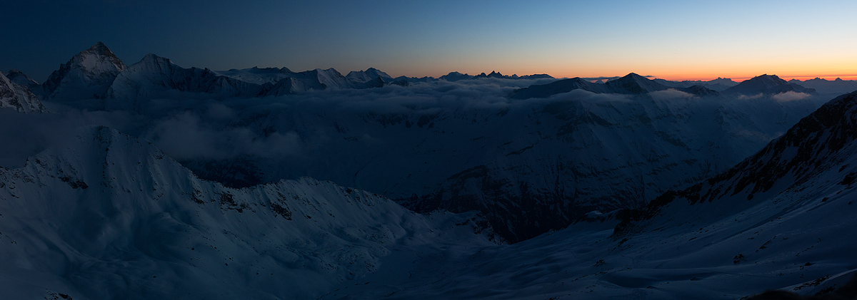 Tramonto dalla Cabane du Tracuit