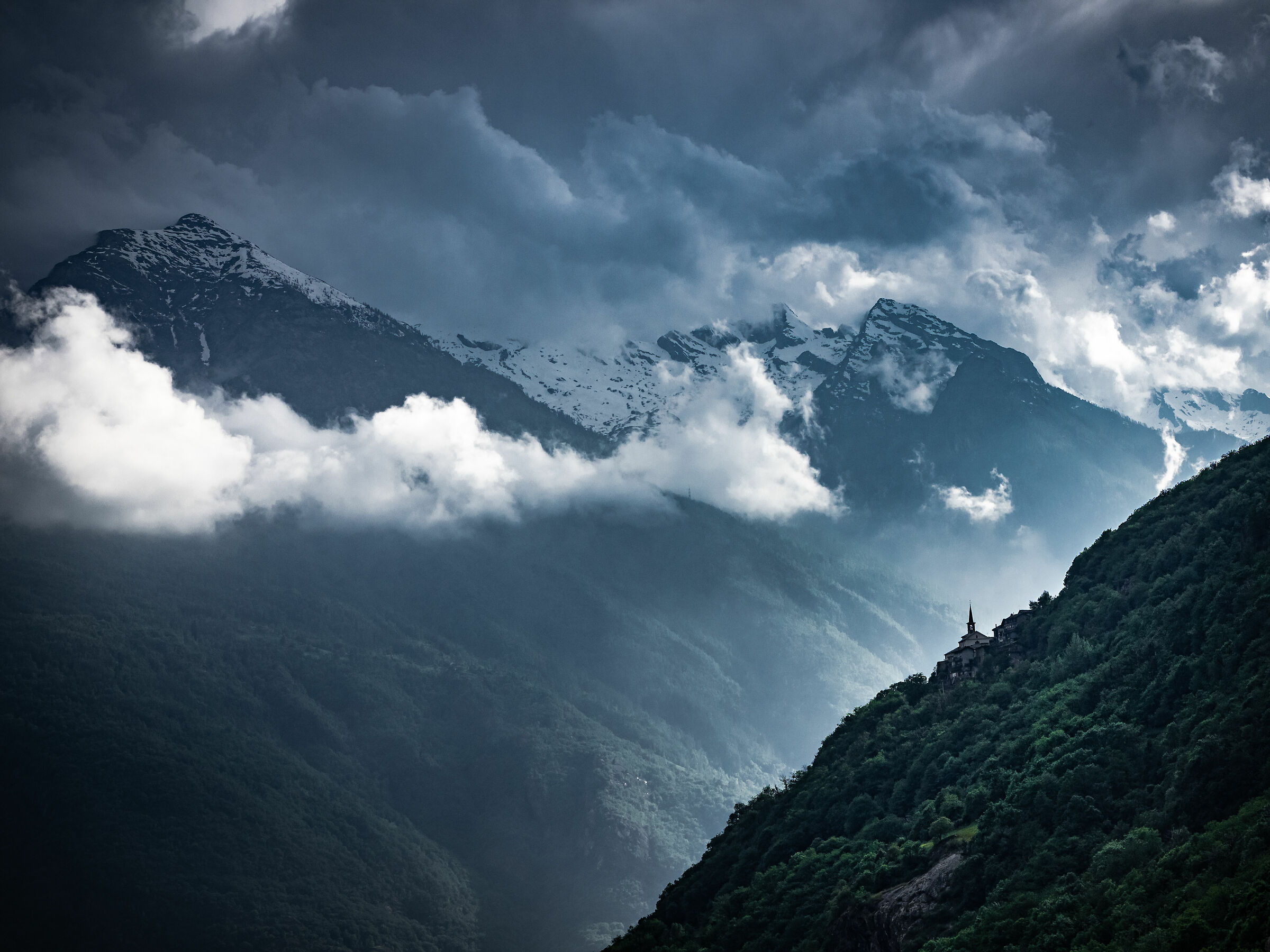 The church and the mountain