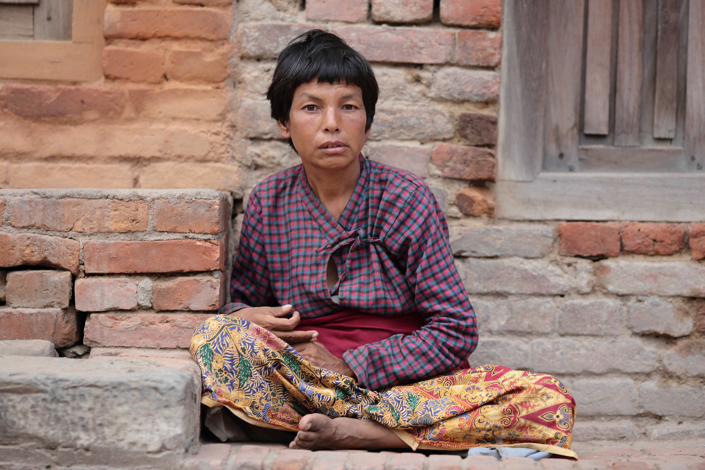 Ritratto di donna, Bhaktapur, Nepal