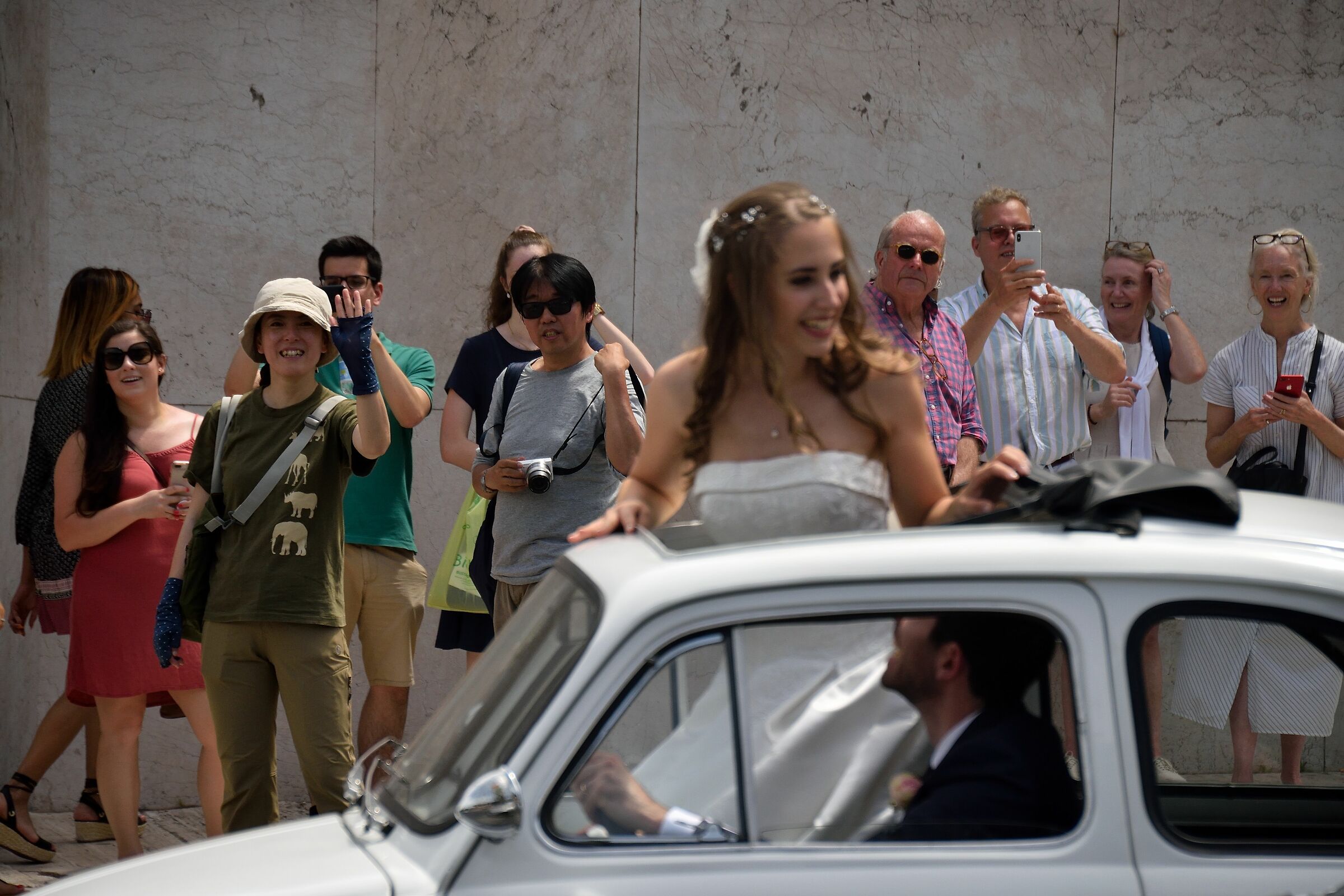 Shining happy people