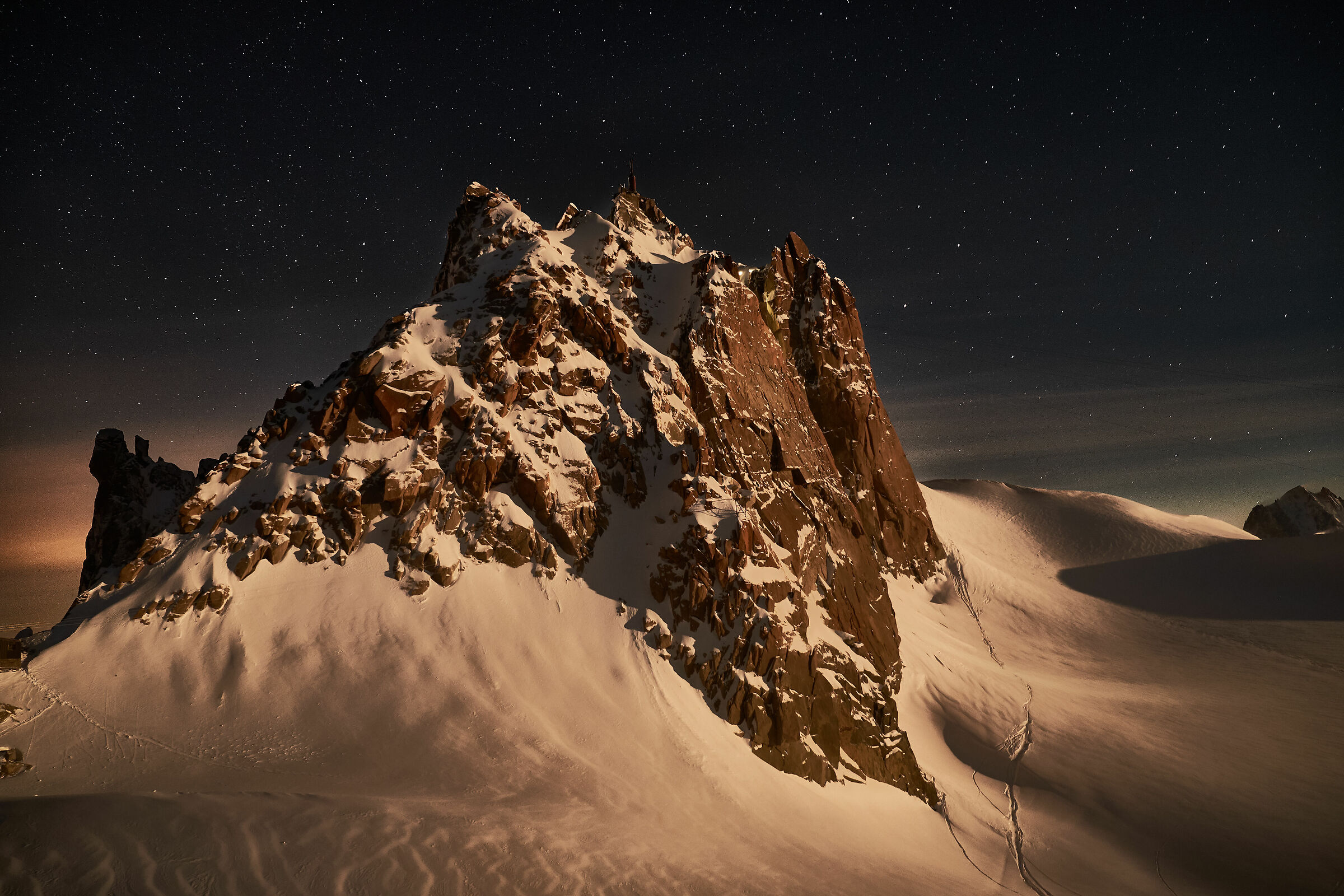 Aiguille du Midi by night