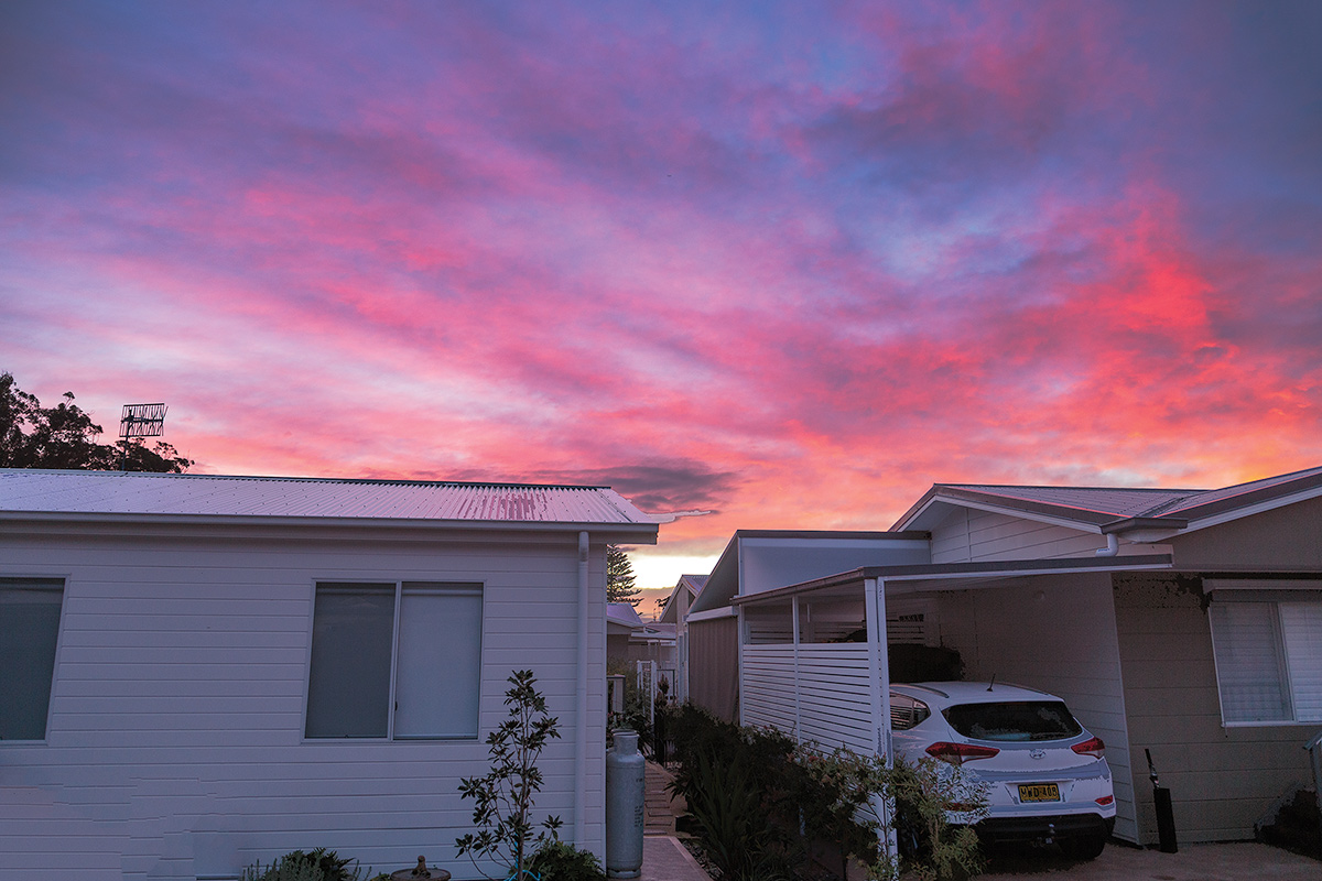 Sunrise from Salamaner bay