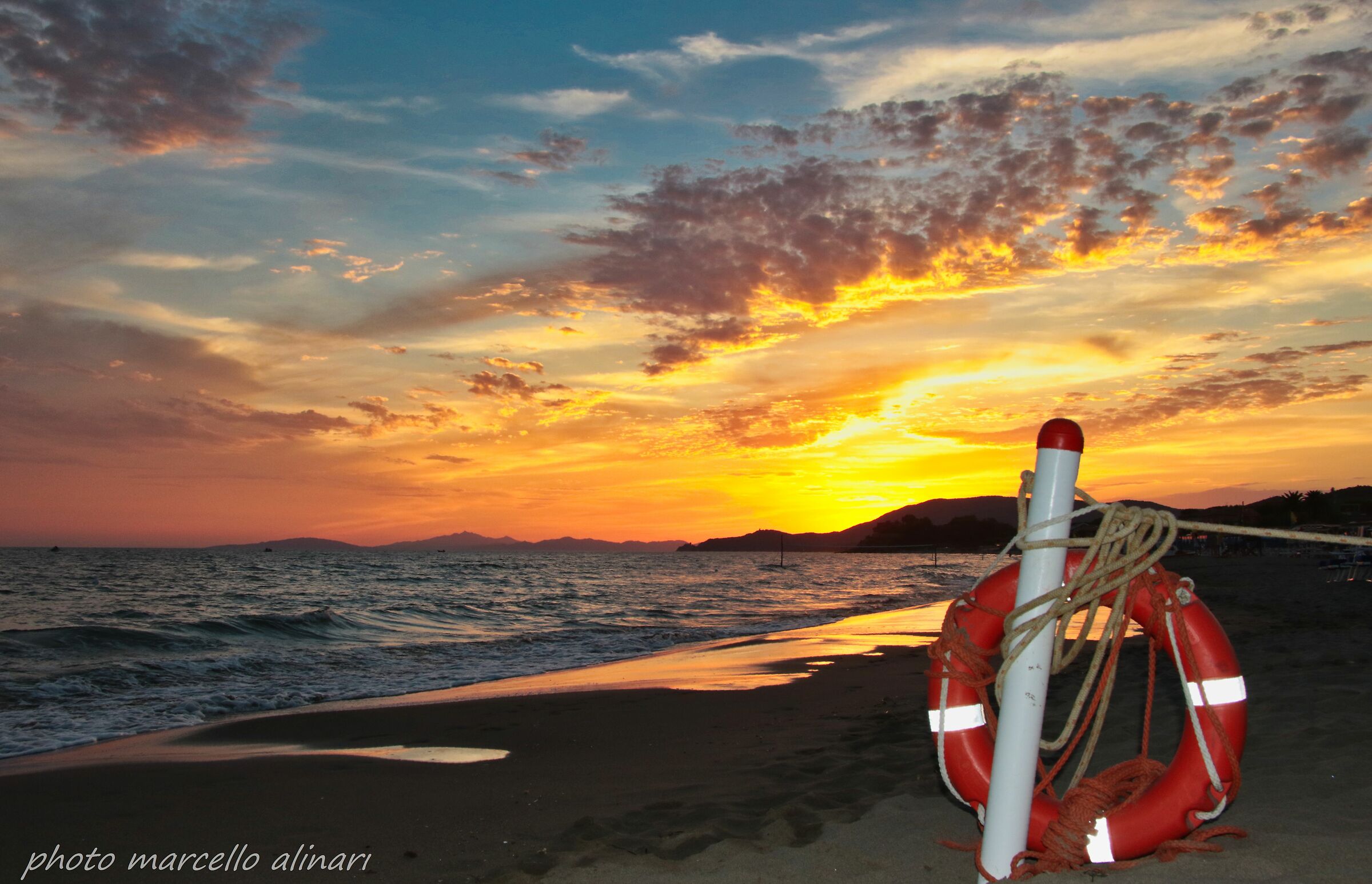 tramonto a castiglione della pescaia