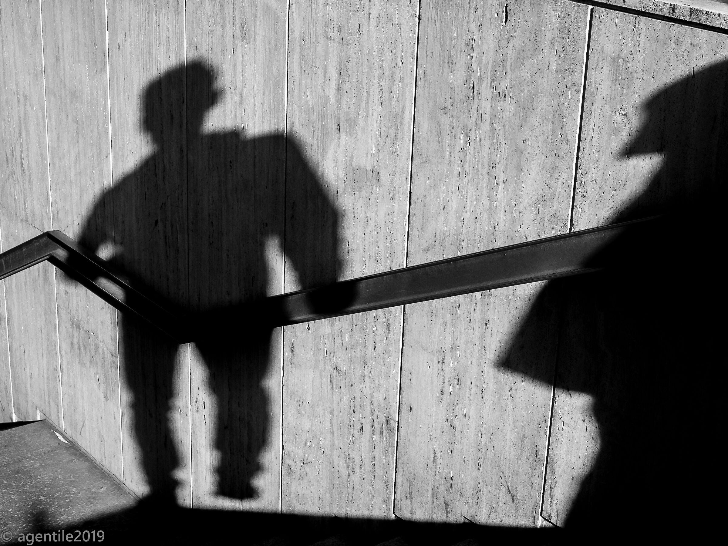 Shadows towards the Metro Lepanto