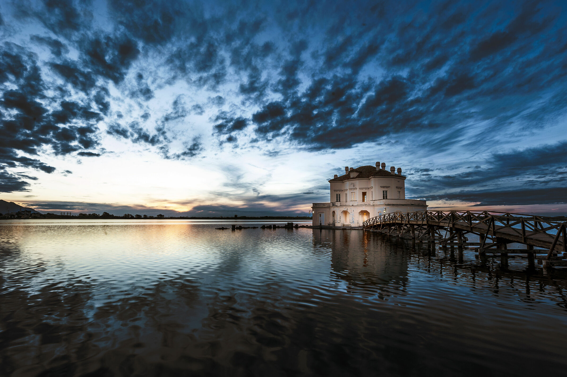 The Vanvitellian Casina at dusk
