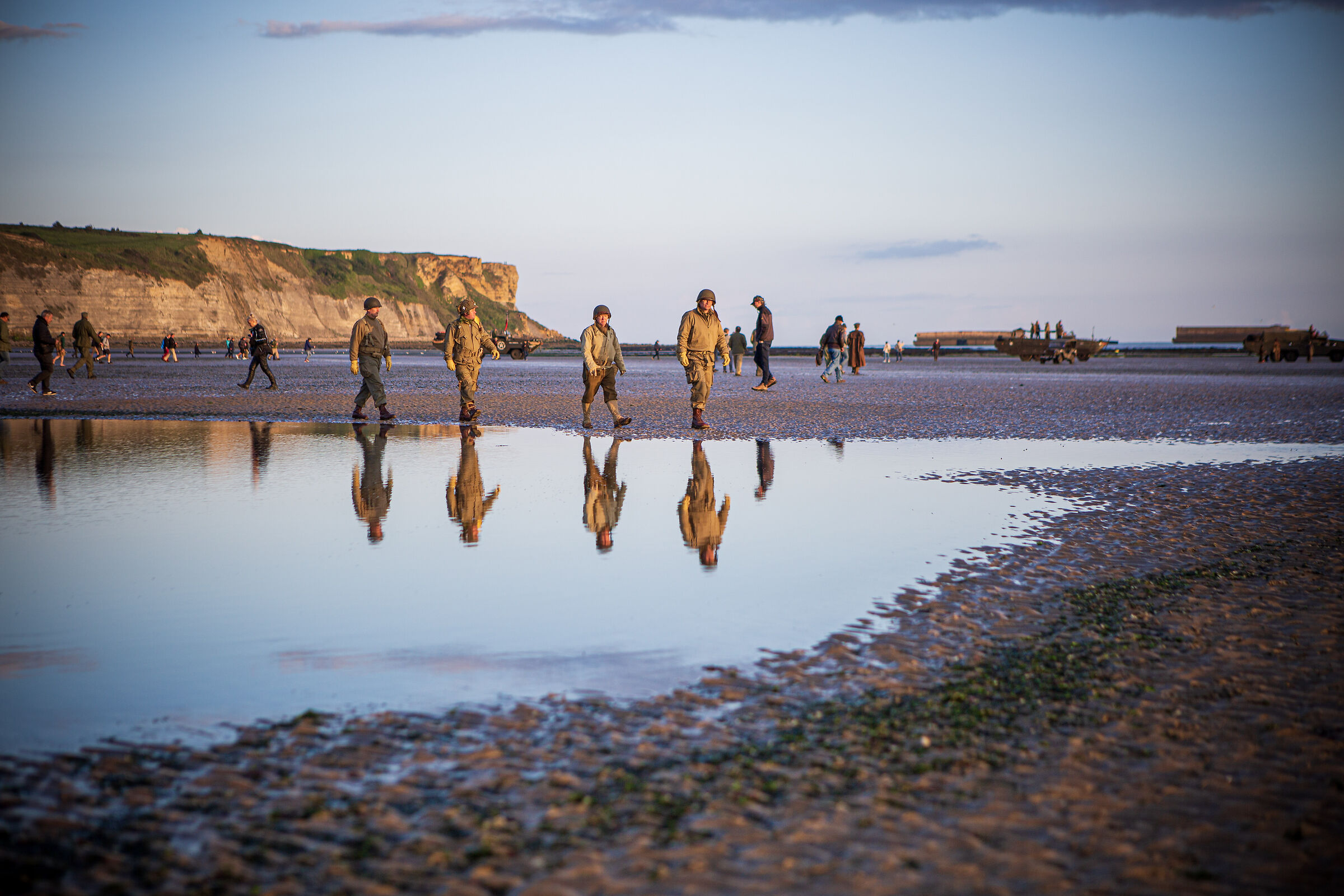 Reflections. Taken at Arromanches-les-Bains, Normandy