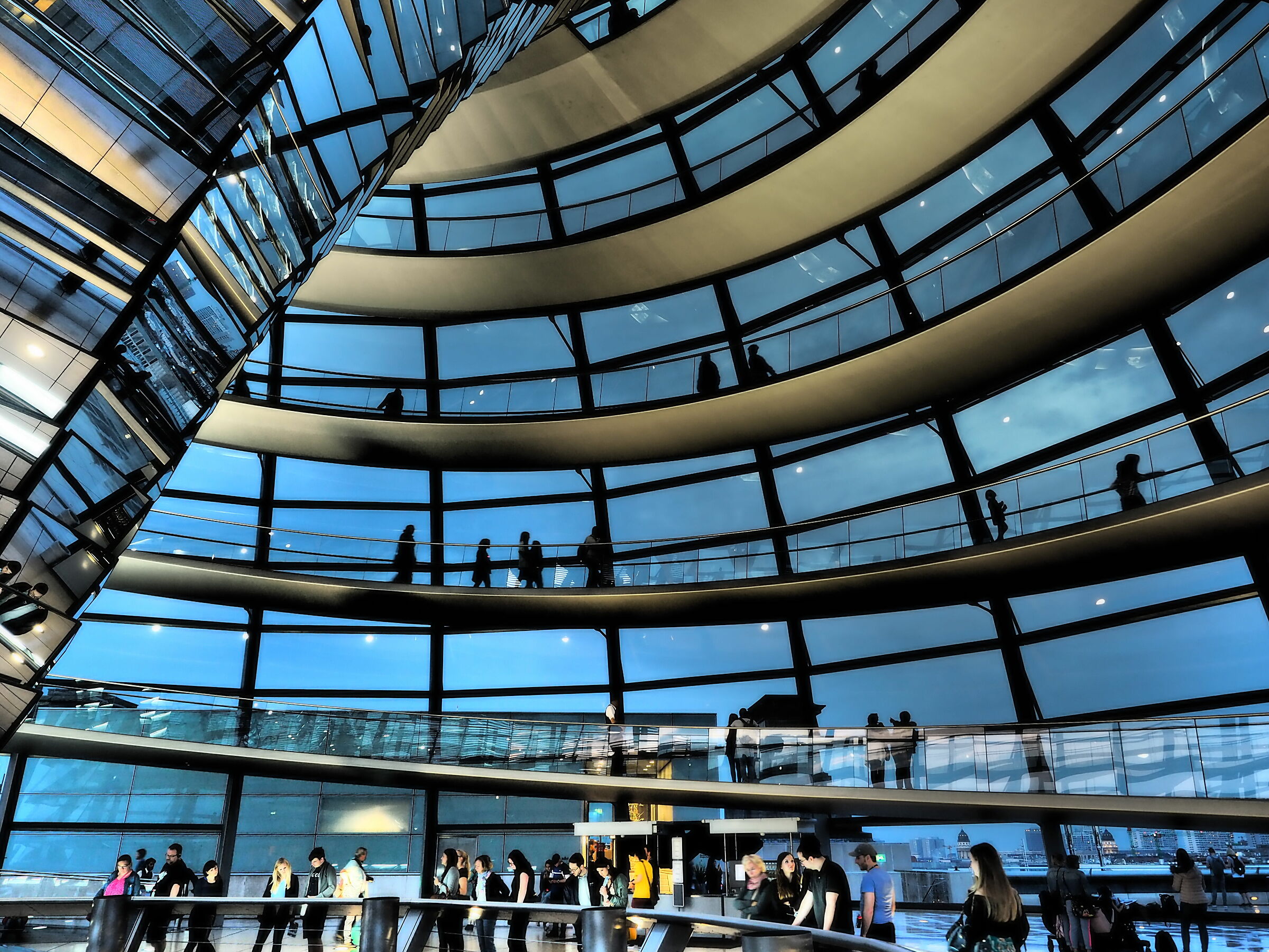 Walking on the German parliament