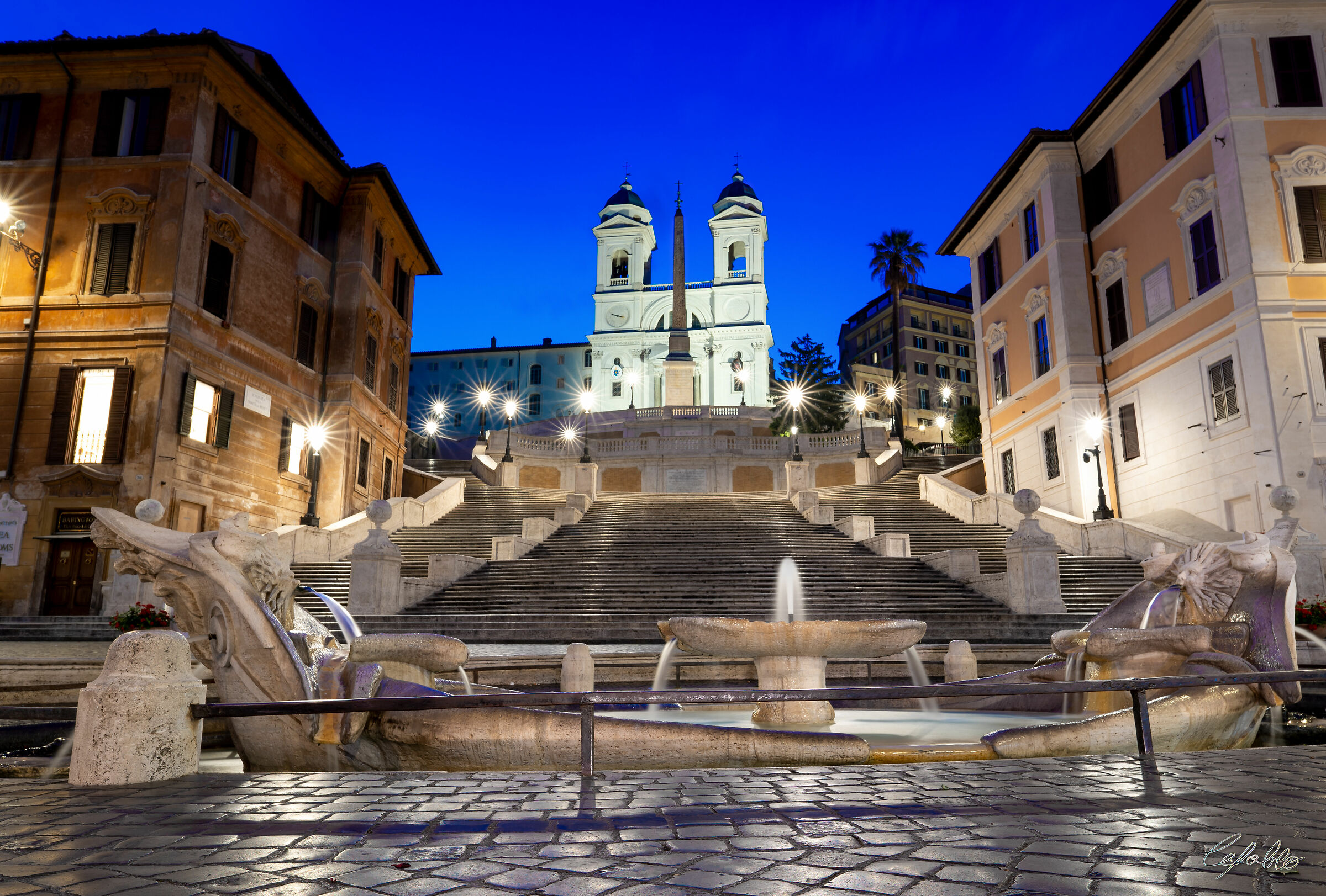 Barcaccia and Trinita dei Monti