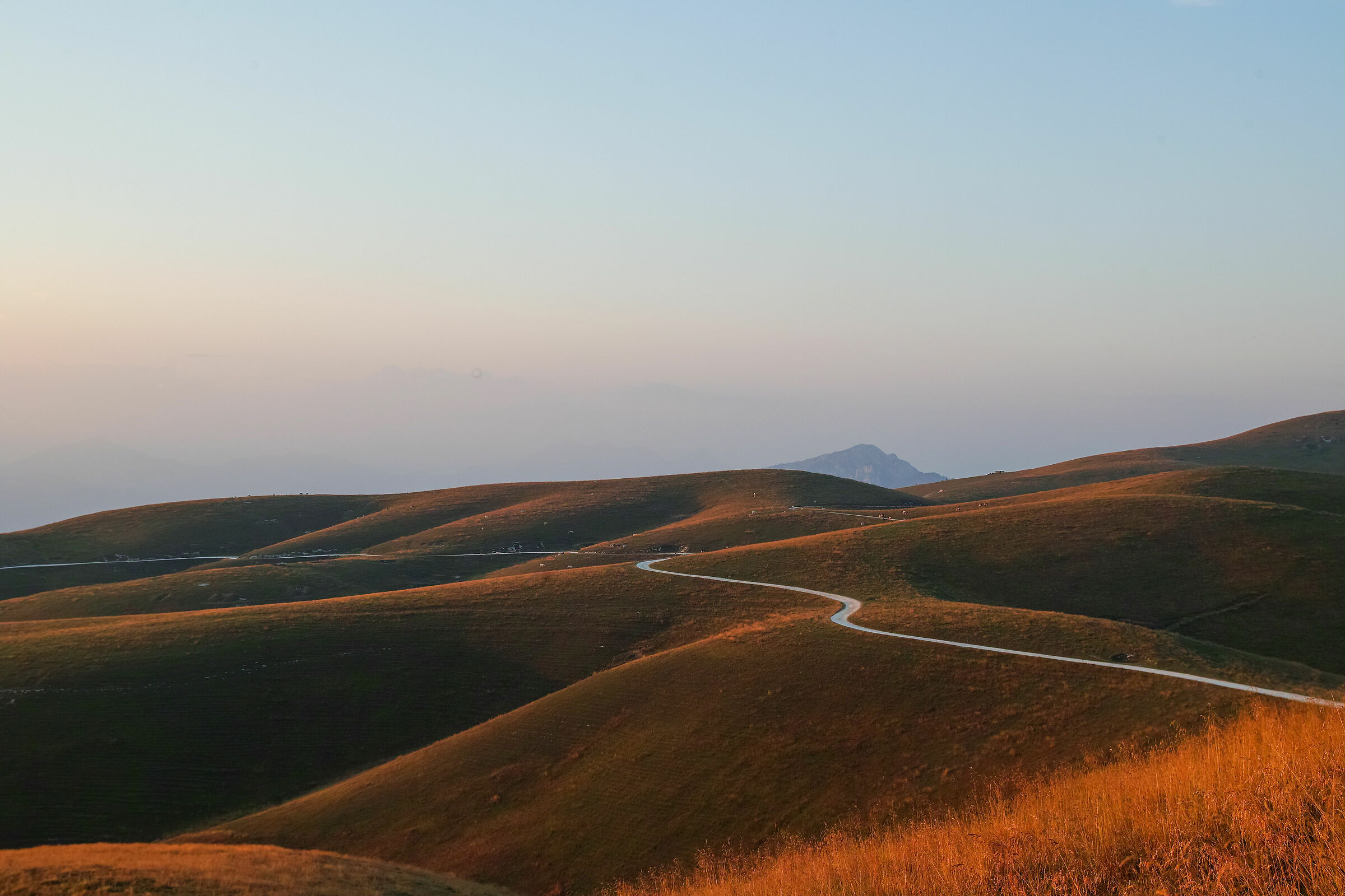 La strada di Podetaria (sull'altopiano)