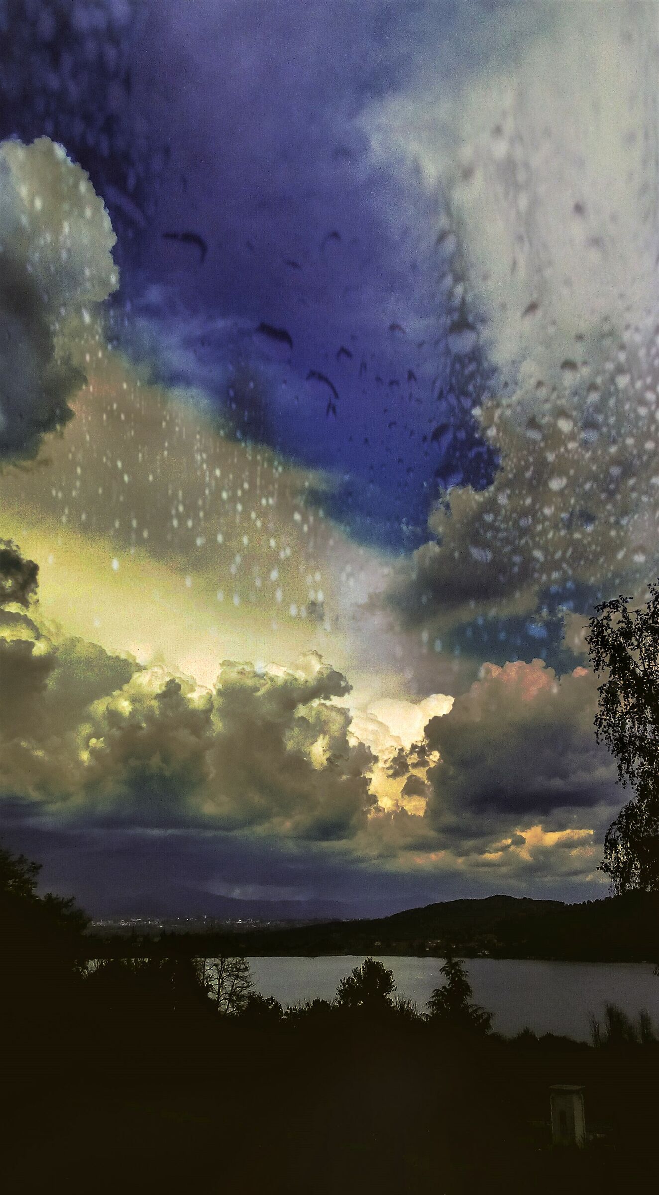 Thunderstorm on the Mercallo Lake