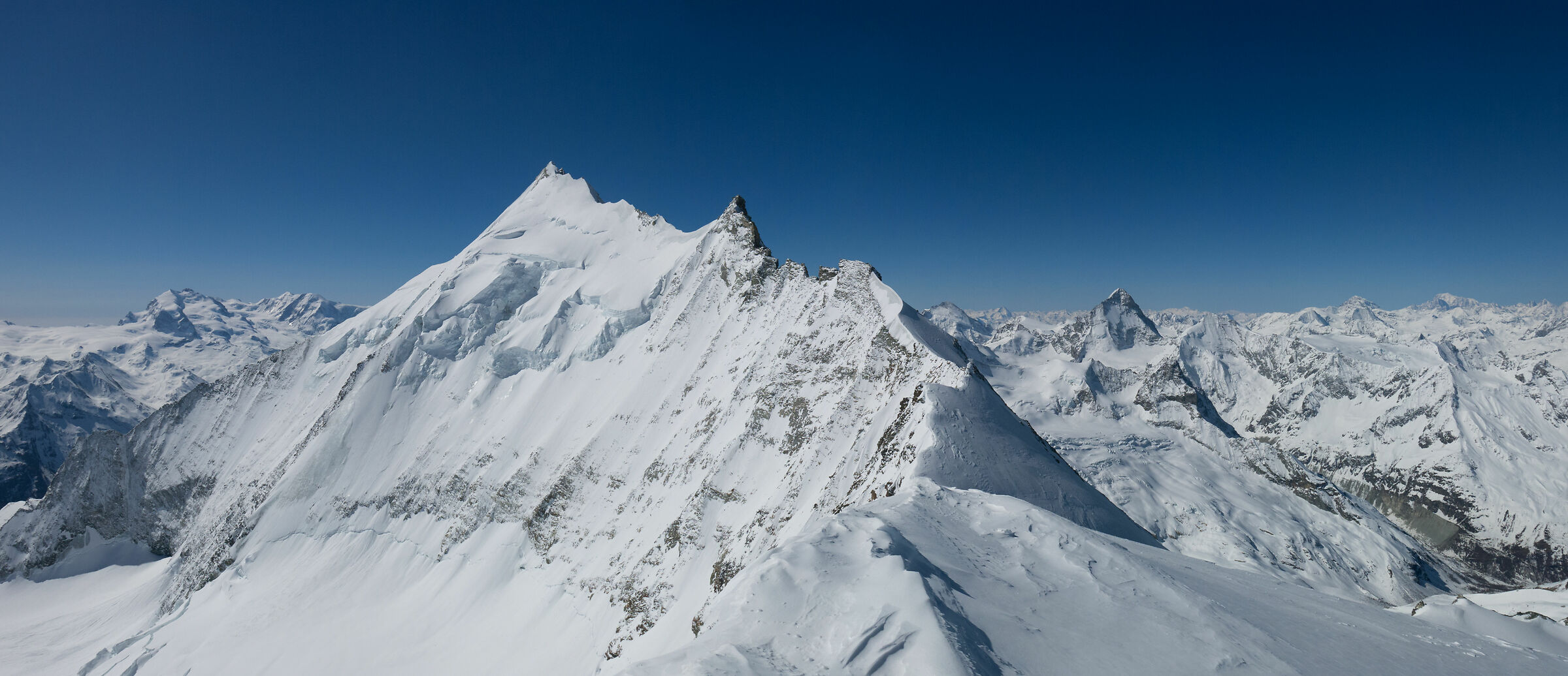 Panorama from the summit of Bishorn m 4,159