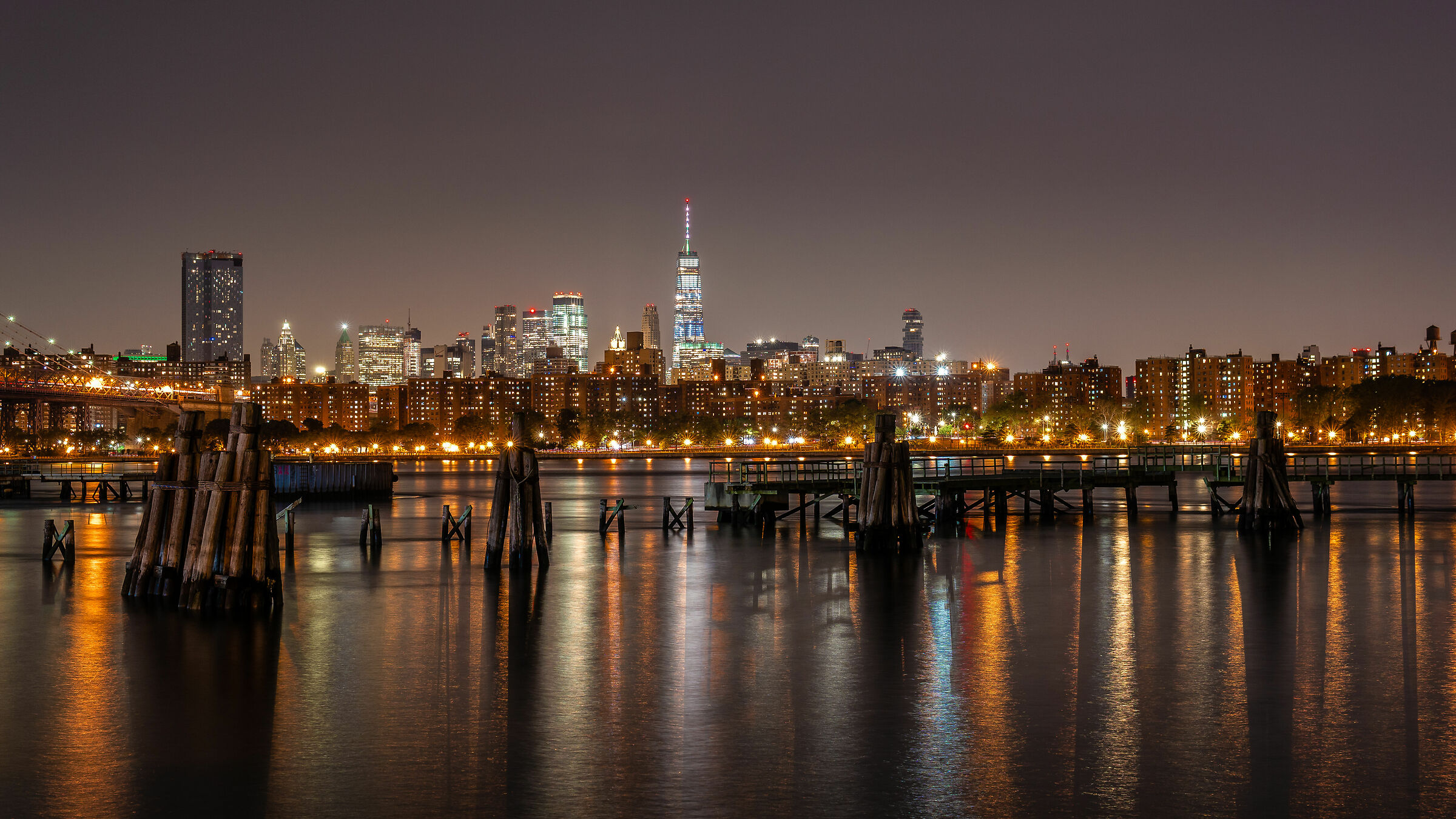Lower Manhattan from North 5th Street Pier and Park