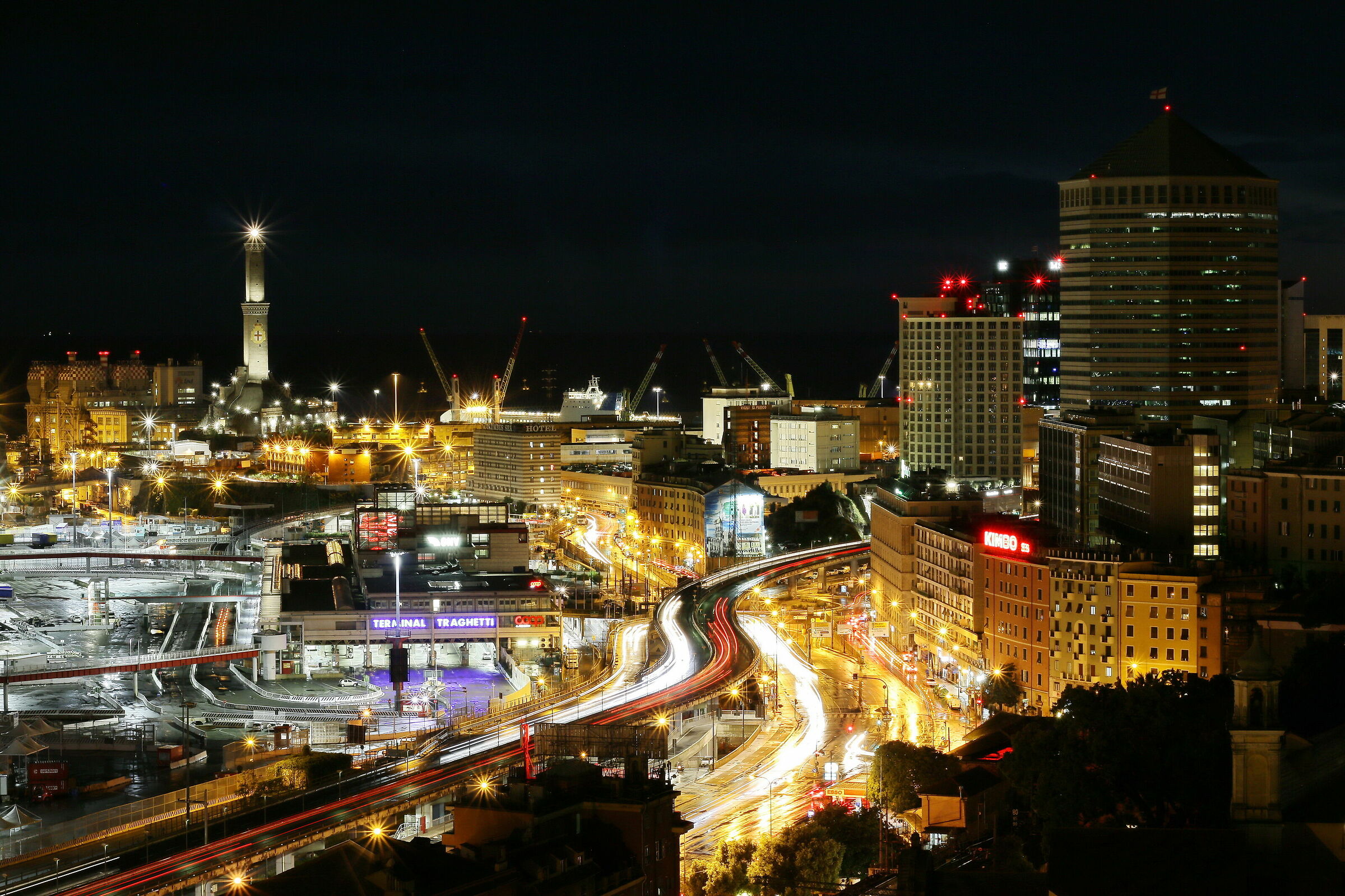 Genoa by night