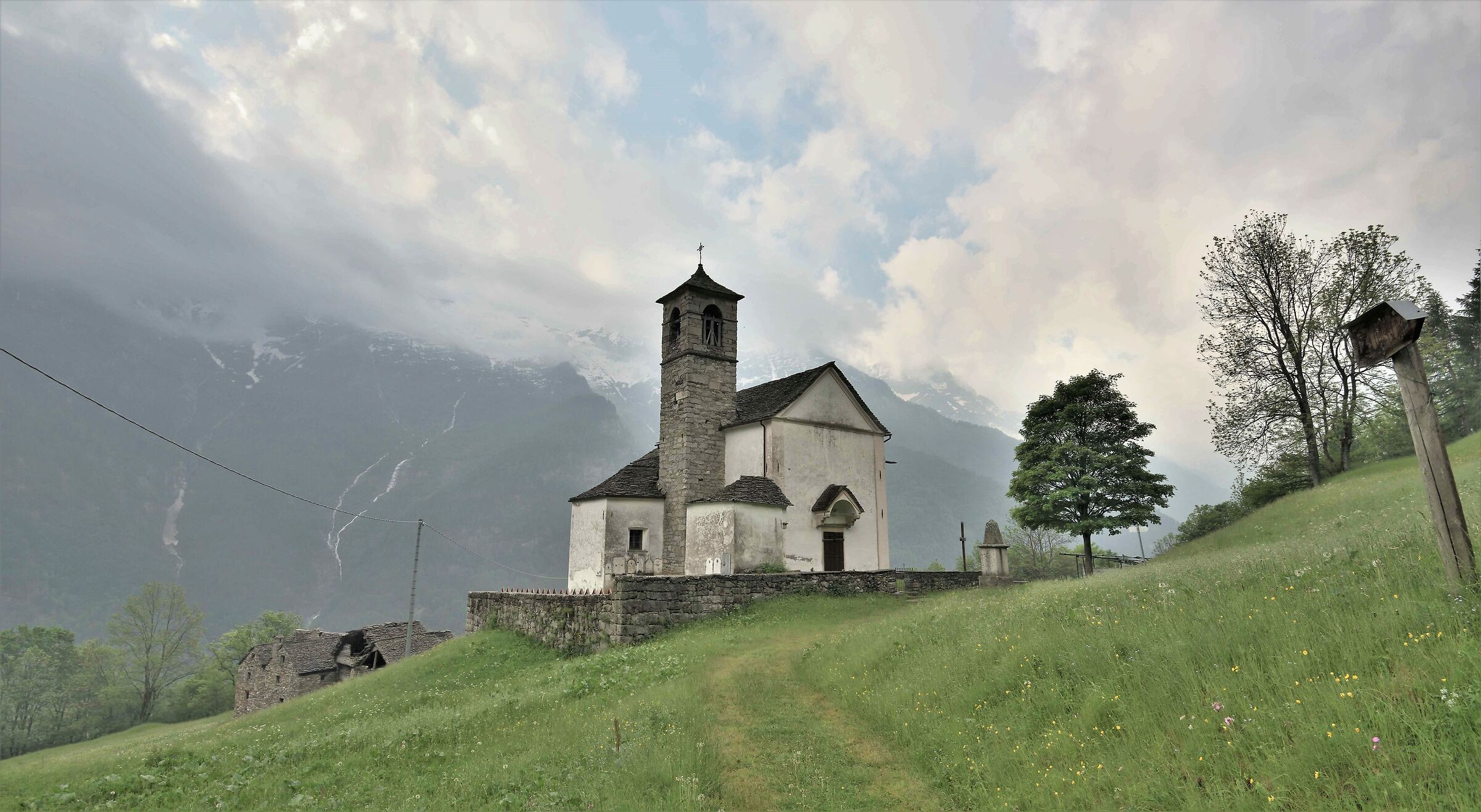 Isolated is the church dedicated to Our Lady Assumption