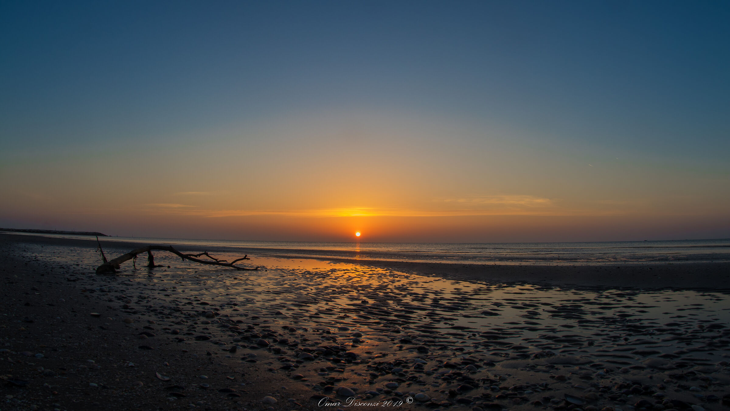 Sunrise on Pellestrina beach