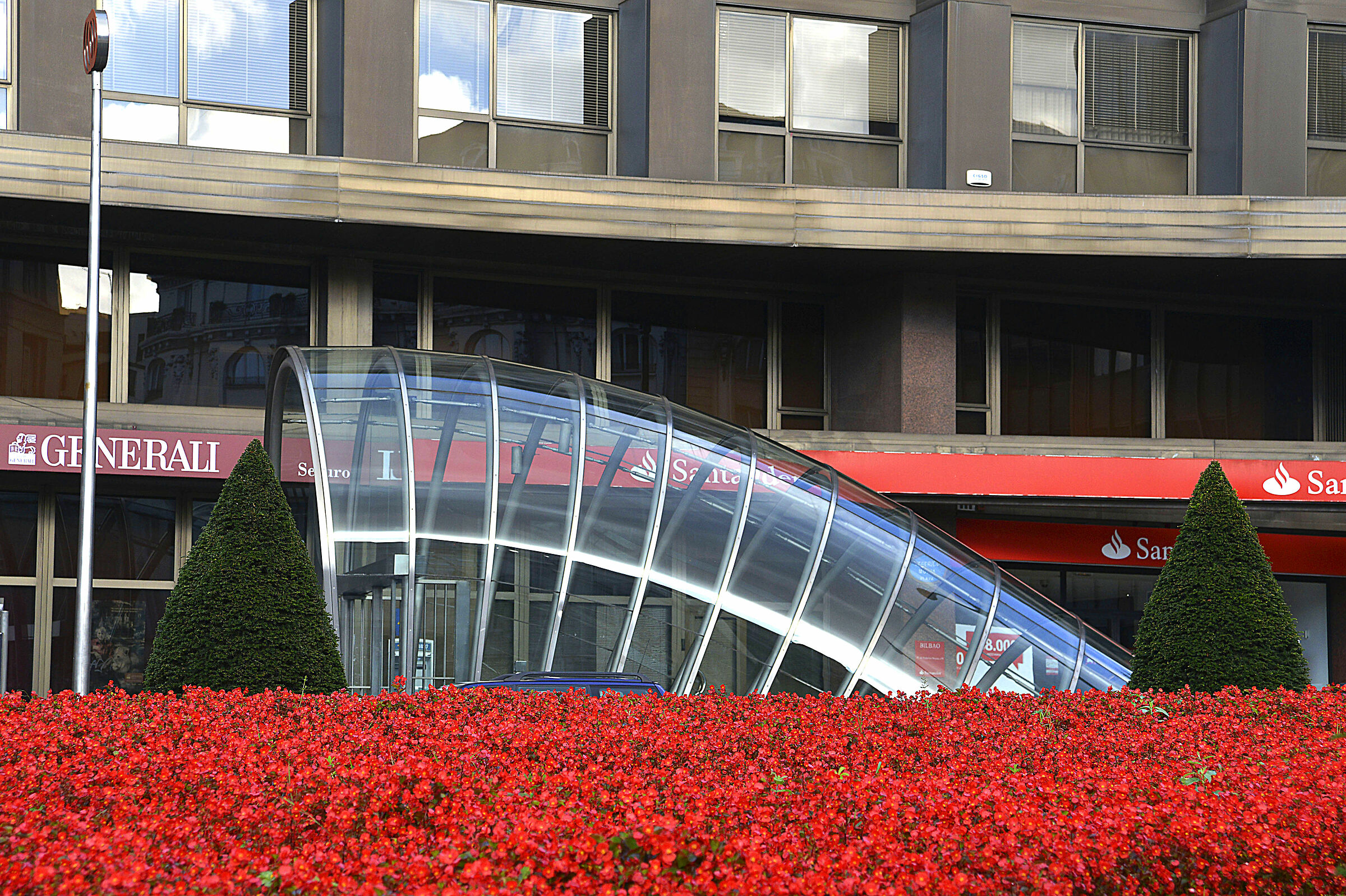 Bilbao access to the subway