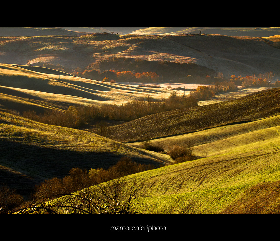 Colline toscane al mattino