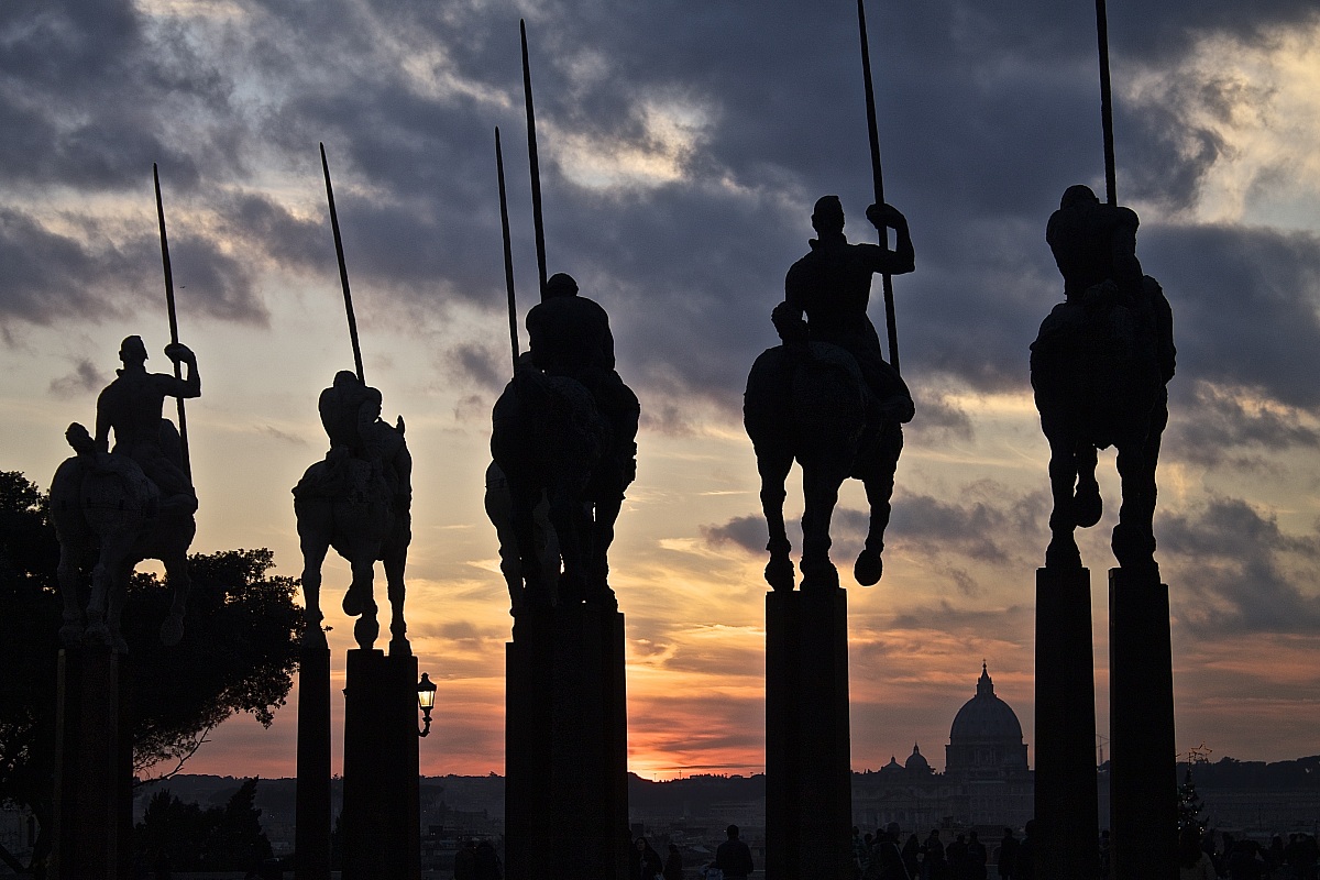 Riding into the sunset