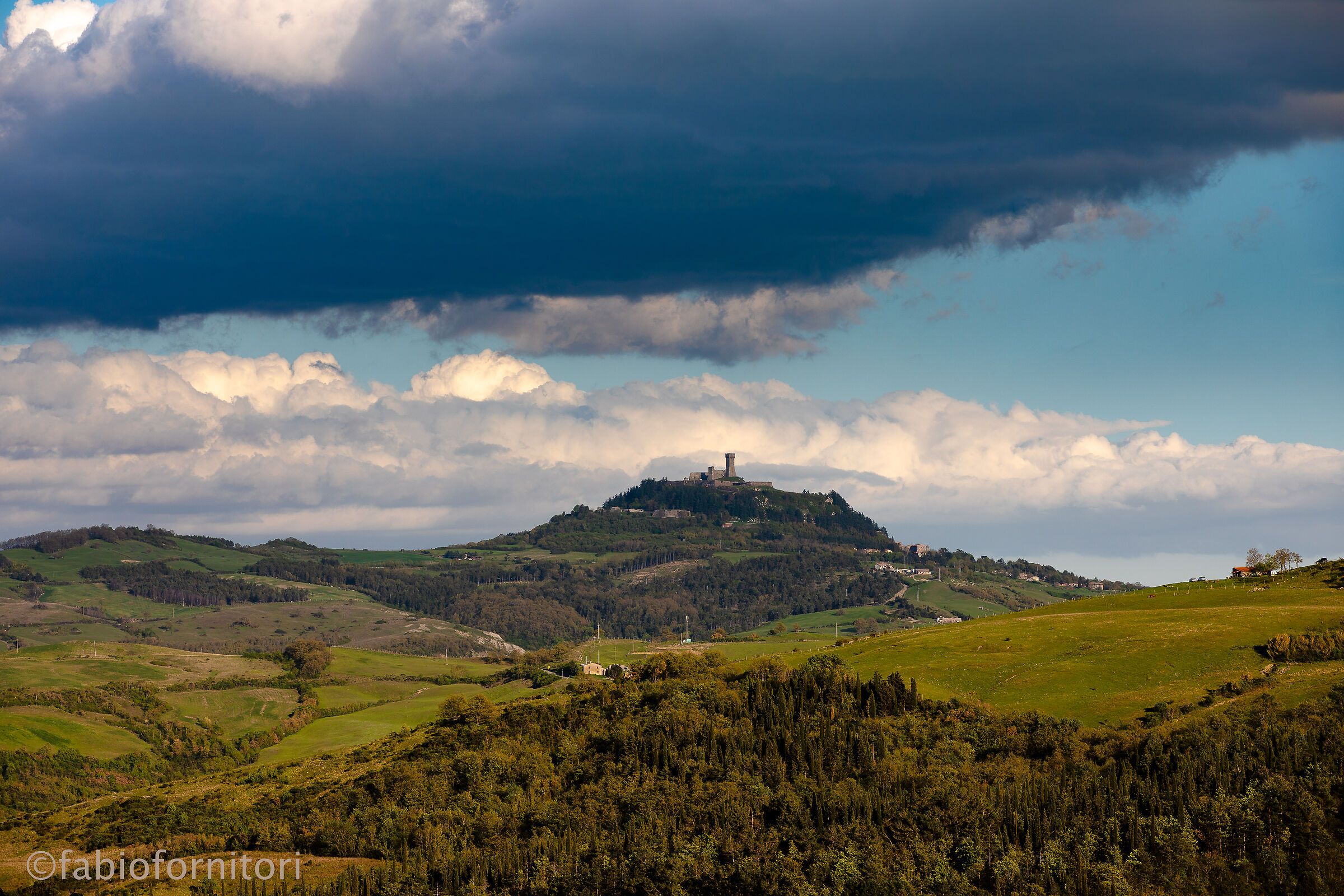 Radicofani dal Campo la Villa , Bagni San Filippo 2019