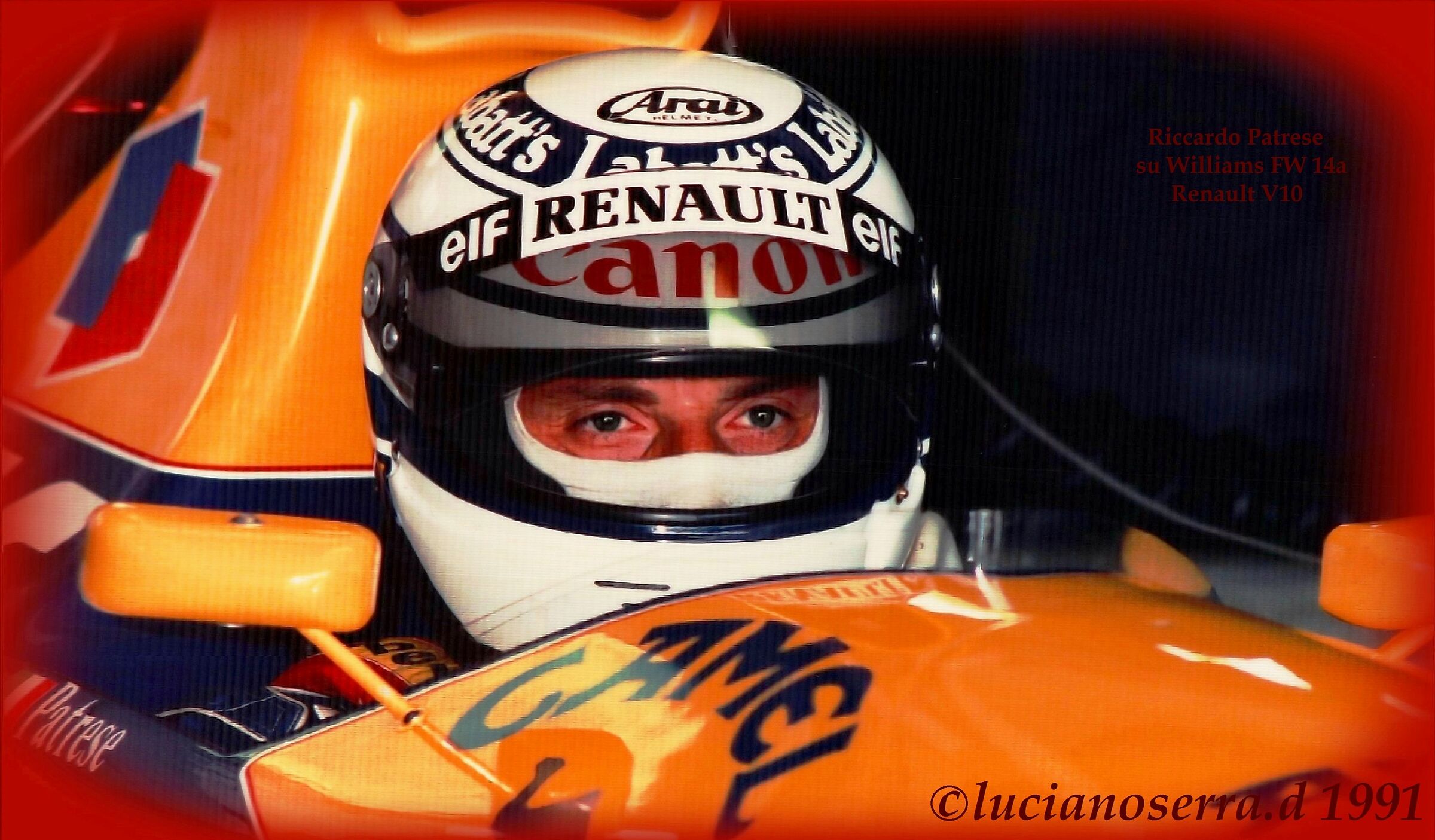 Riccardo Patrese on Williams Fw 14a Renault V10 - 1991