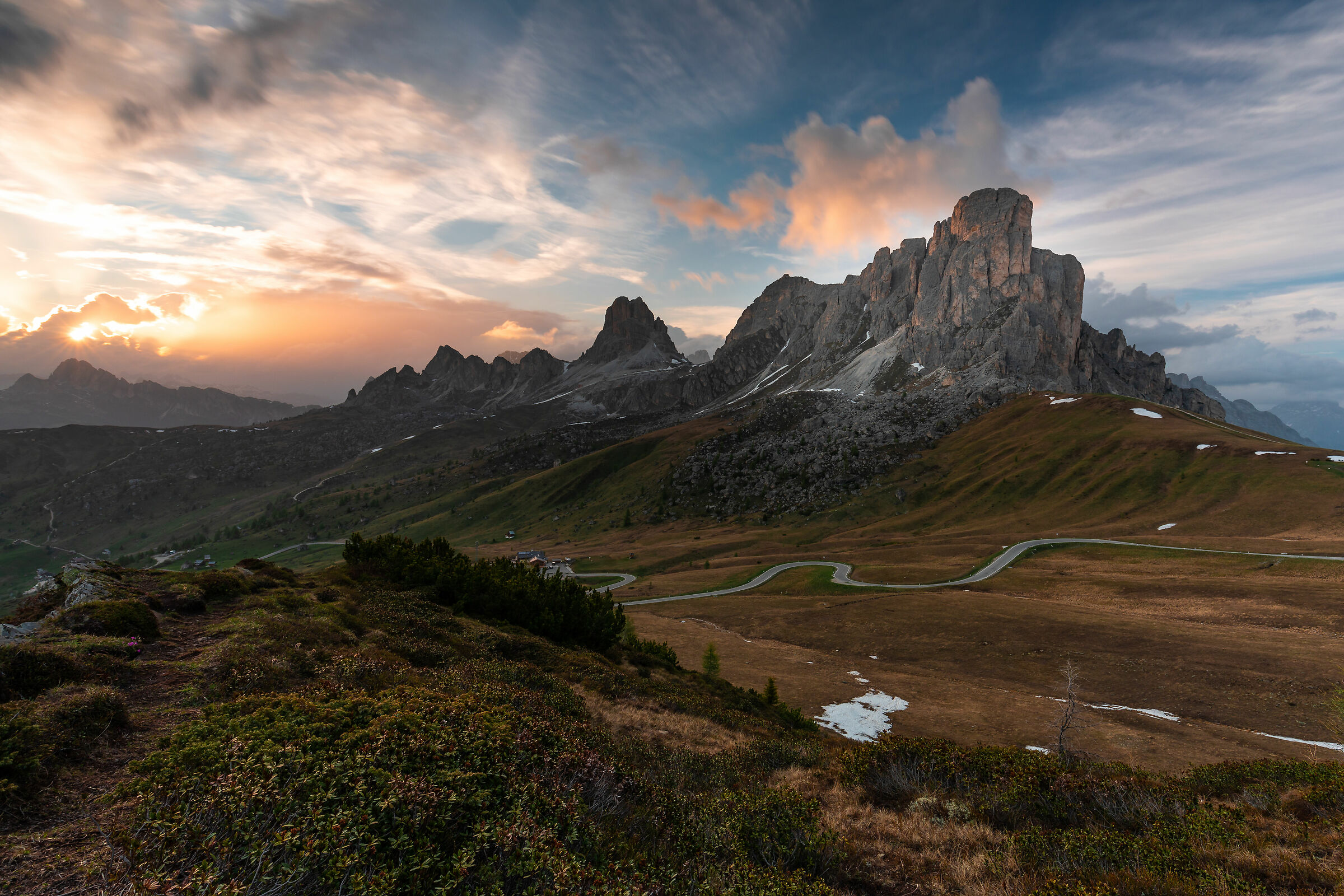 Tramonto al Passo Giau