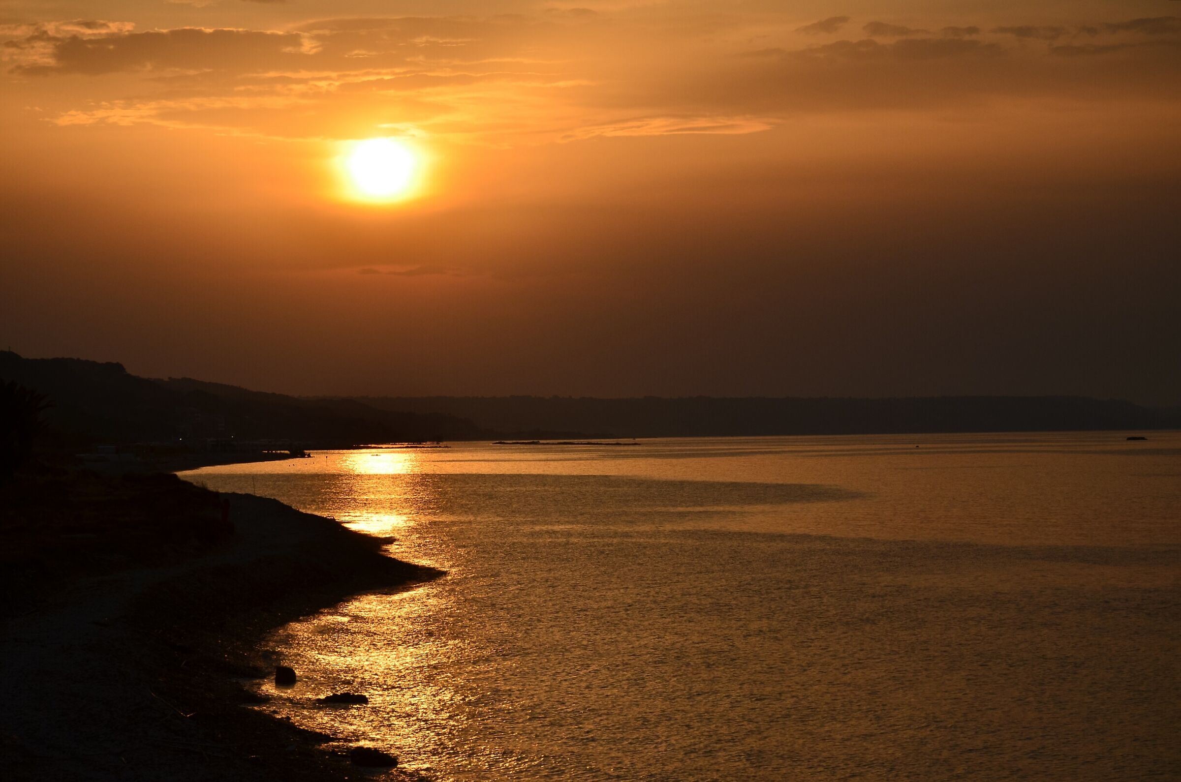 Tramonto a Casabordino Lido (Chieti)