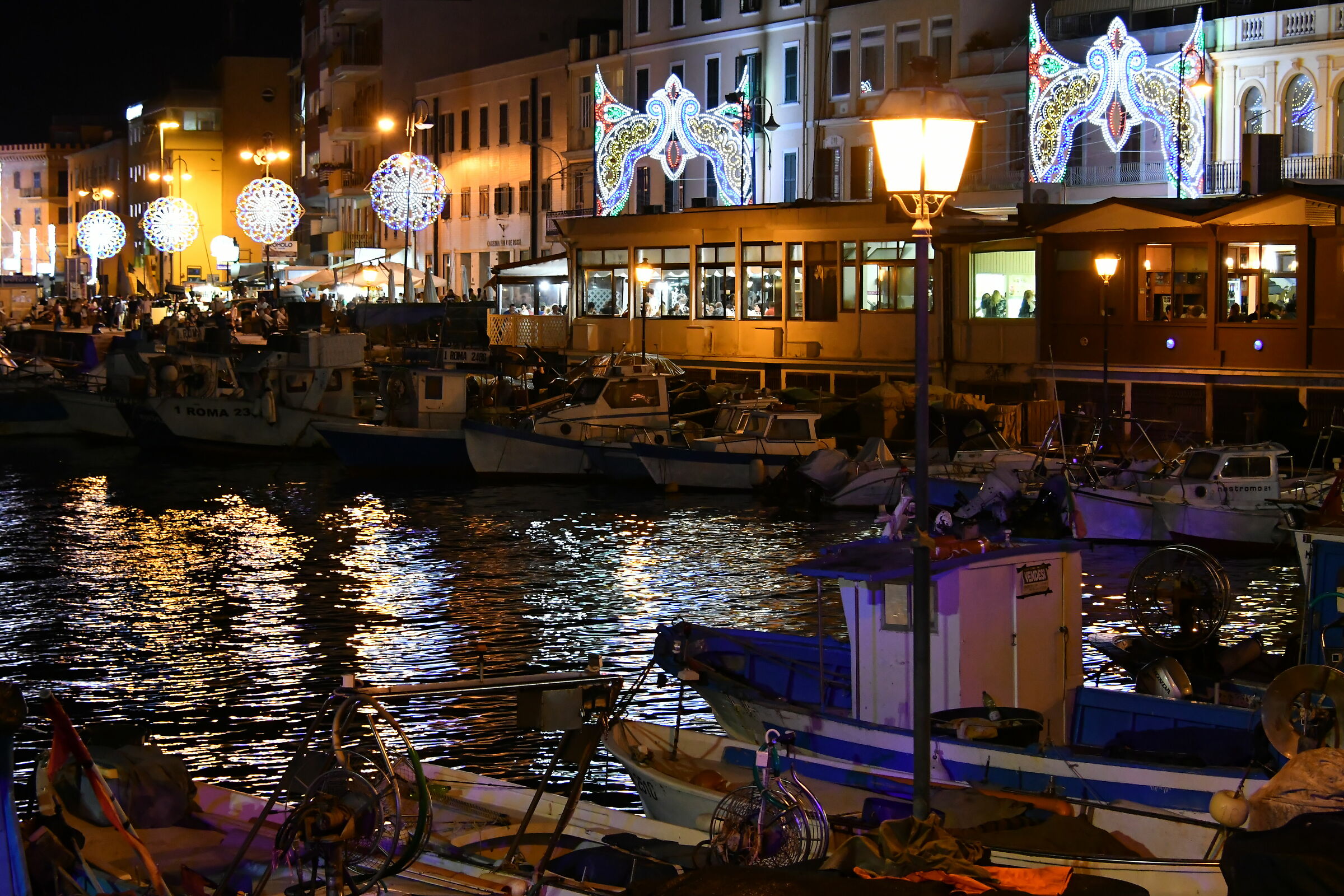 ........ An evening of celebration at the port of Anzio