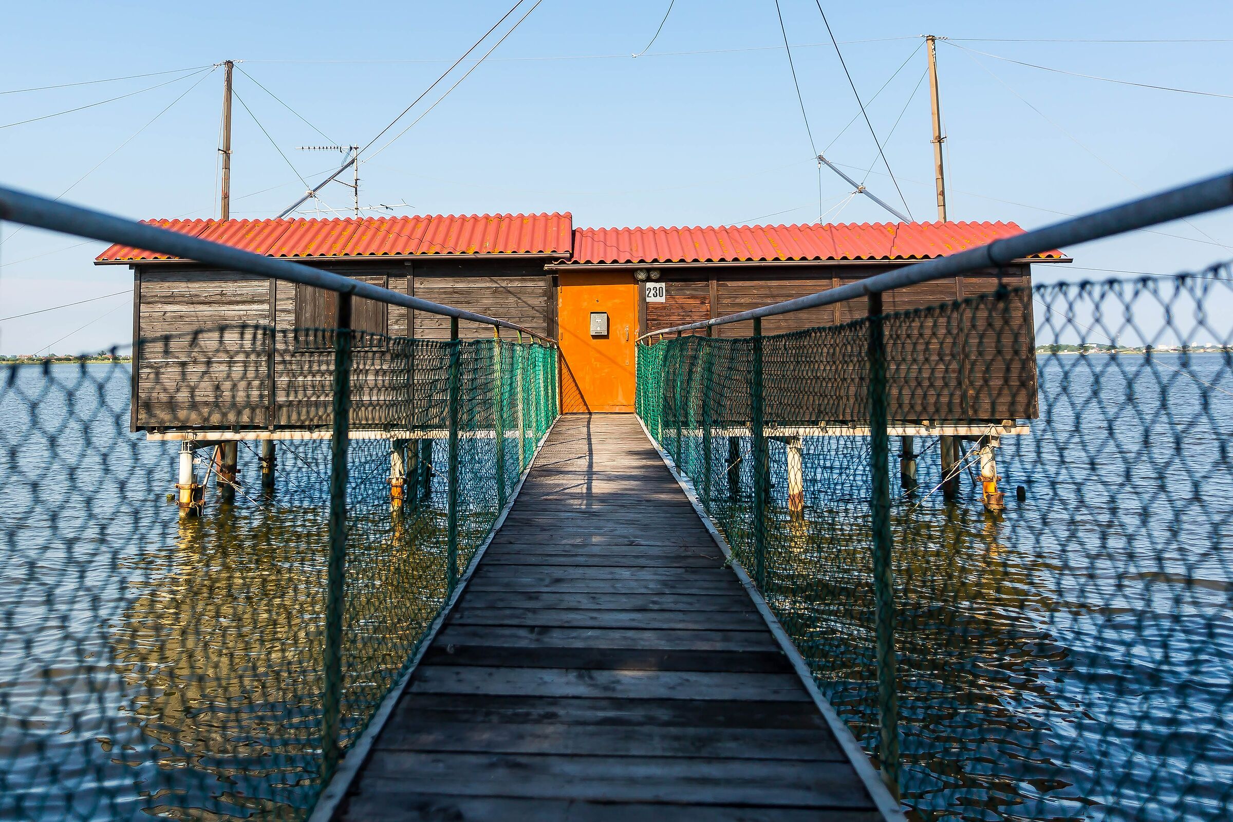 View from the comacchio valleys