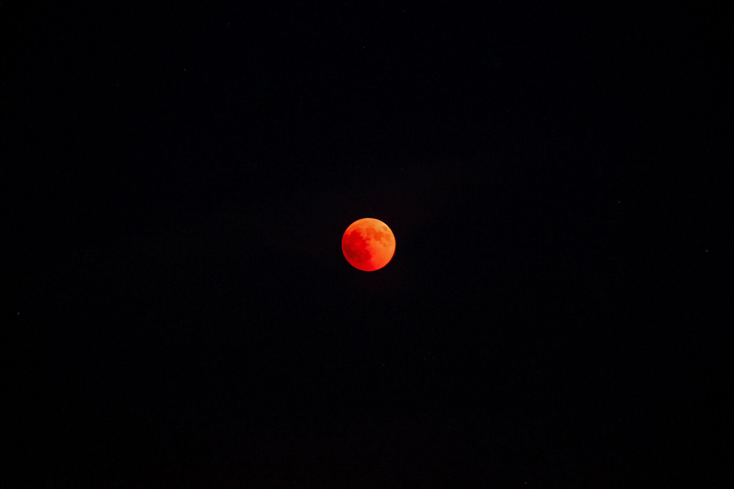 Red Moon over the Emerald Coast - Sardinia