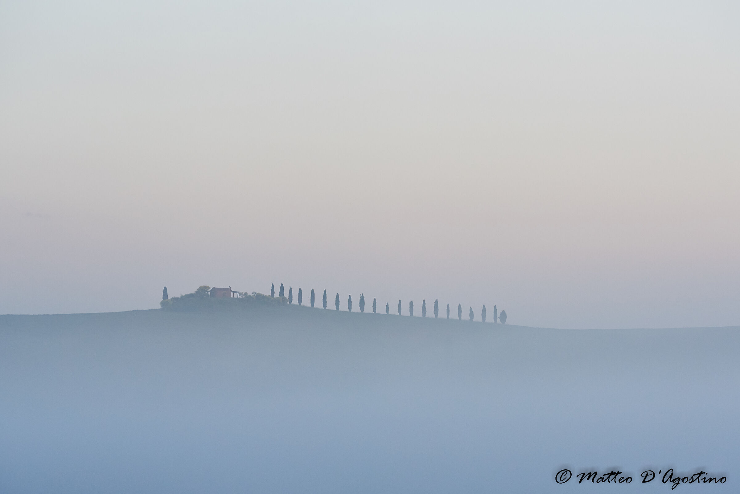 Fog in Val d'Orcia