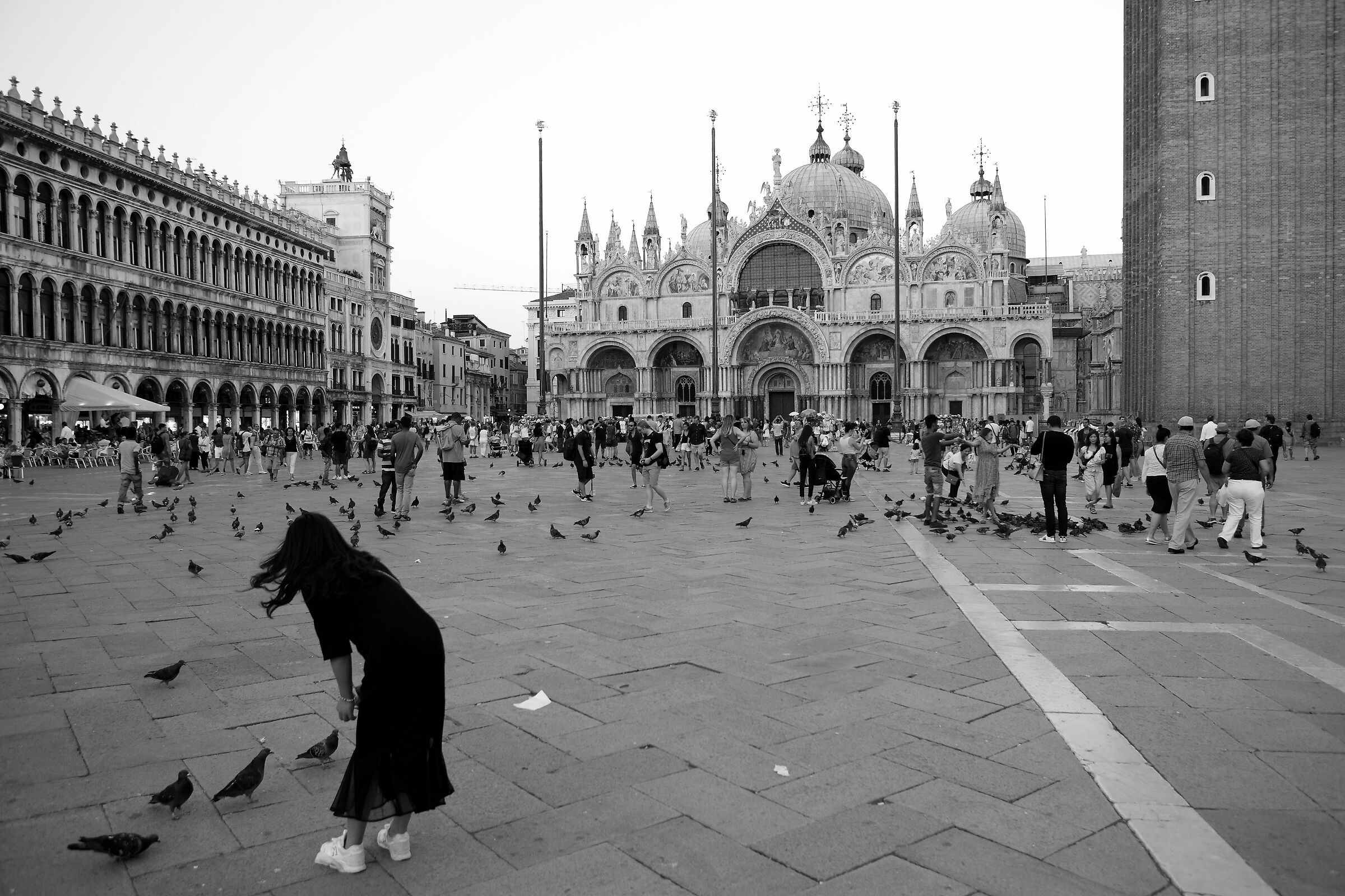 St. Mark's in black and white.
