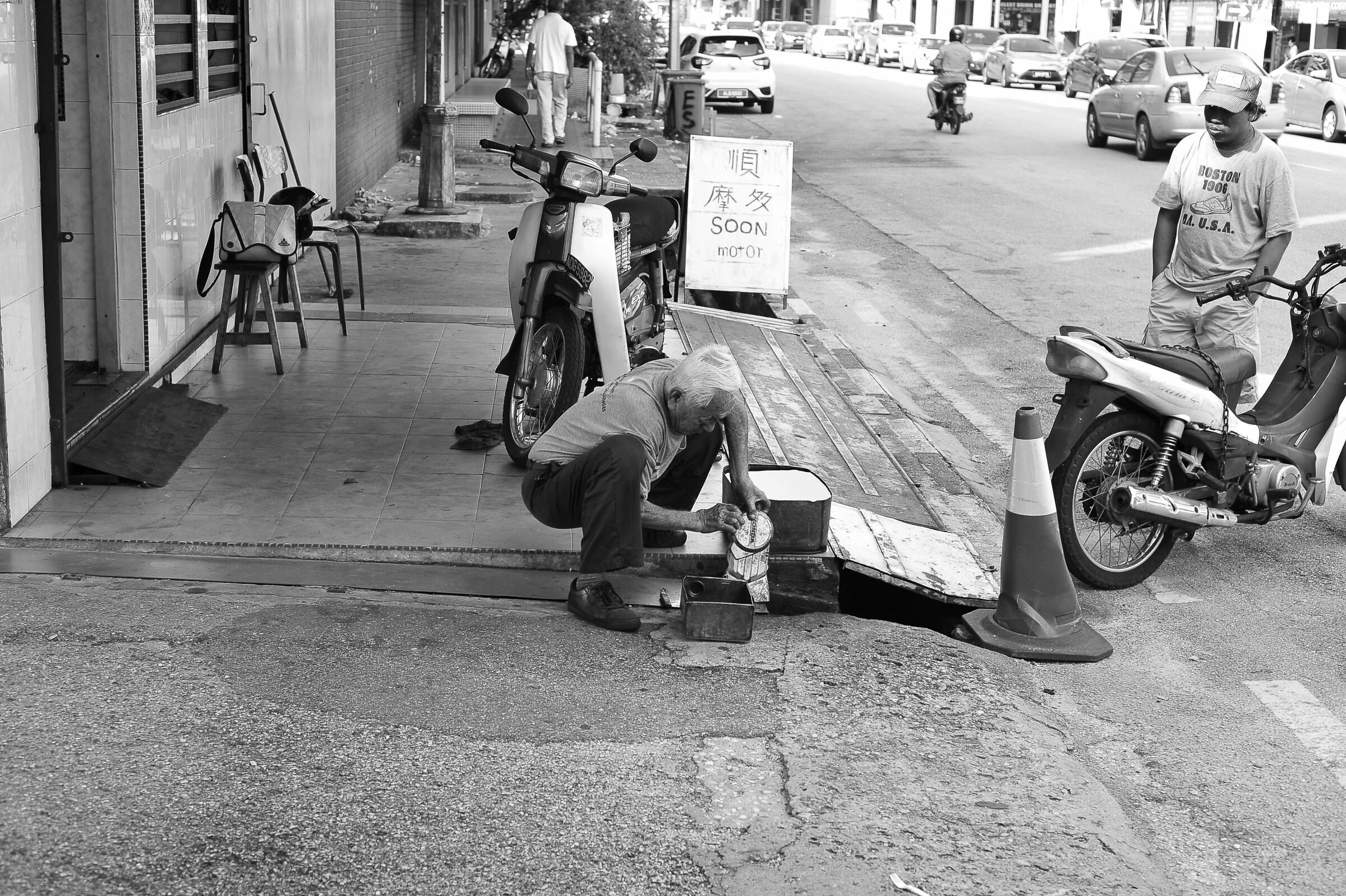 Motorcycle repairman