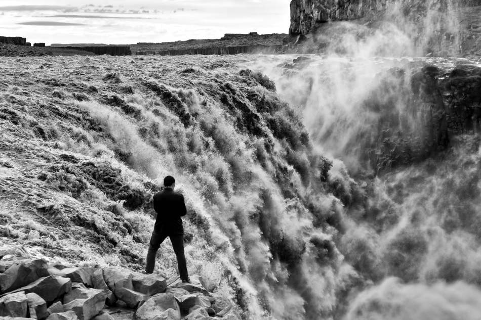 Iceland - Dettifoss and a photographer