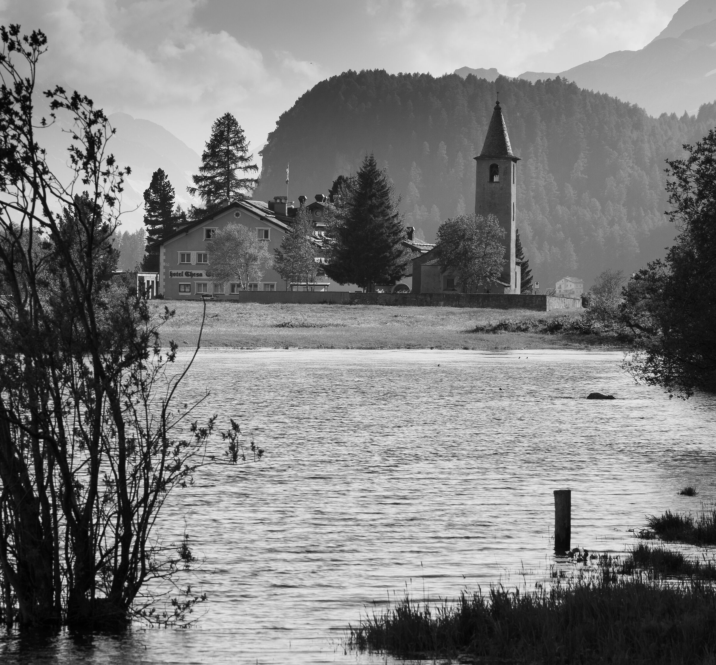 Sils Baselgia black&white