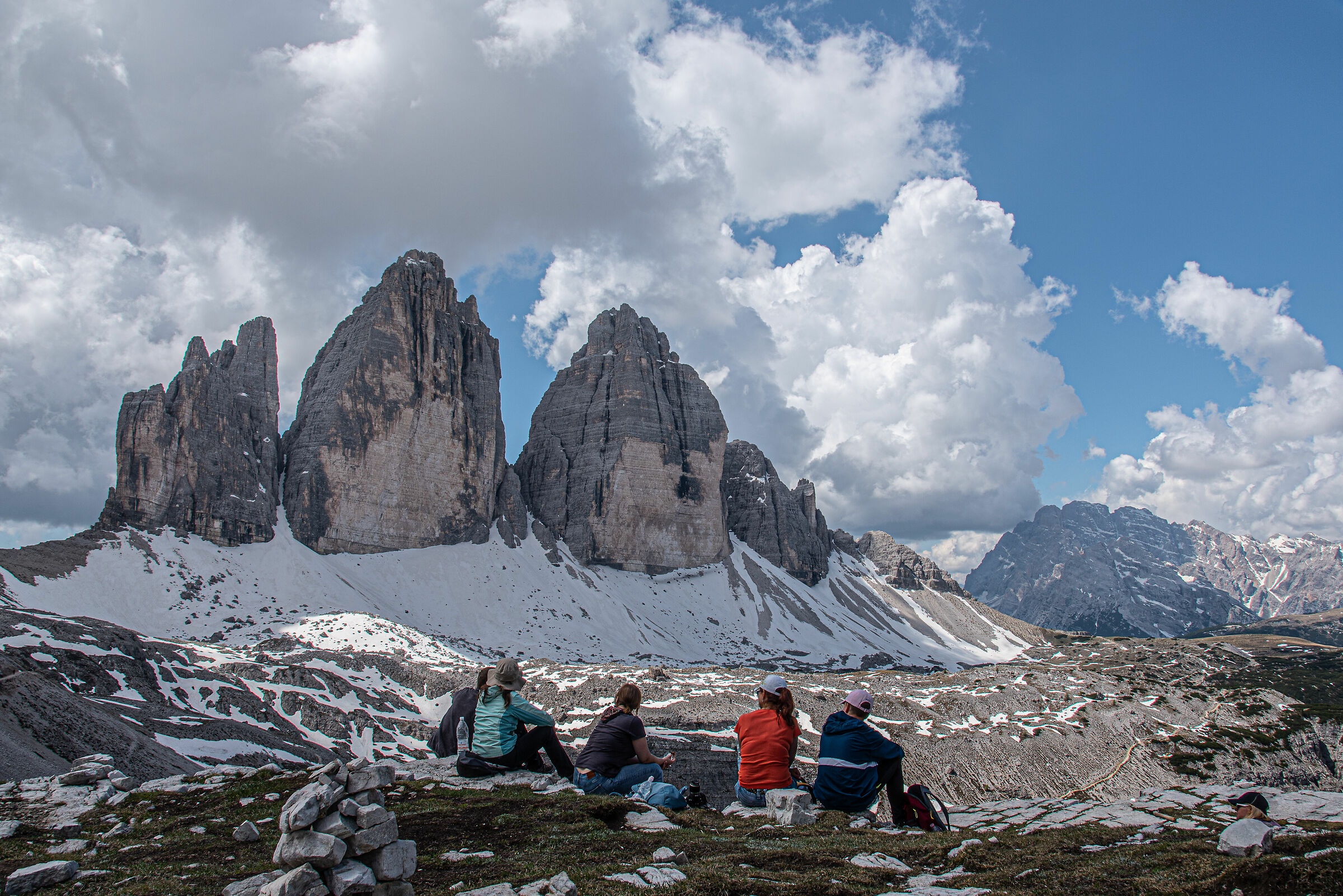 In front of the world.