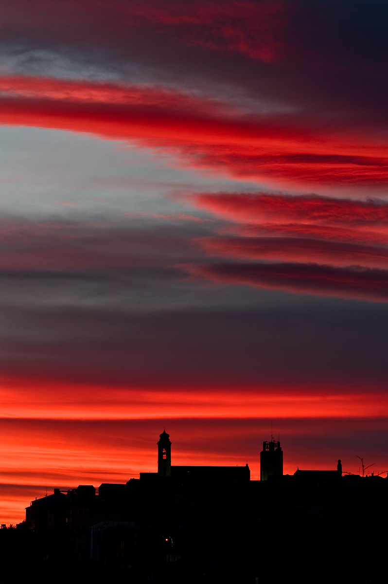 Sant 'Elpidio a Mare at sunset