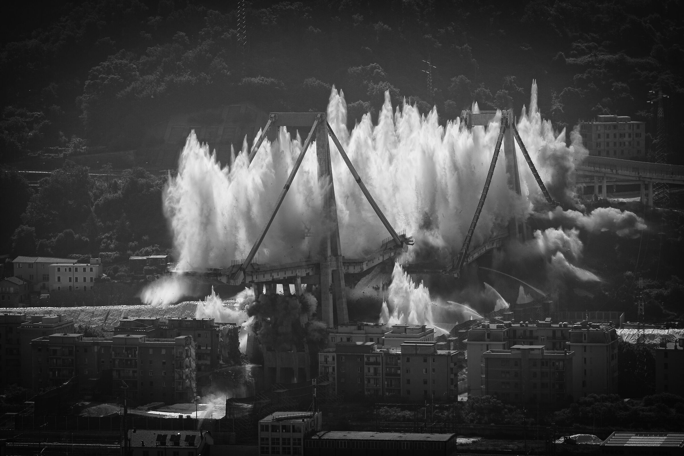 The surrender of the Morandi Bridge