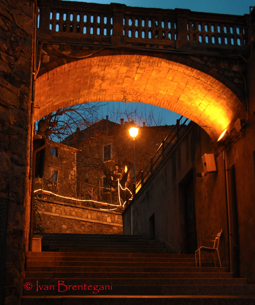 Scalinata per il centro storico