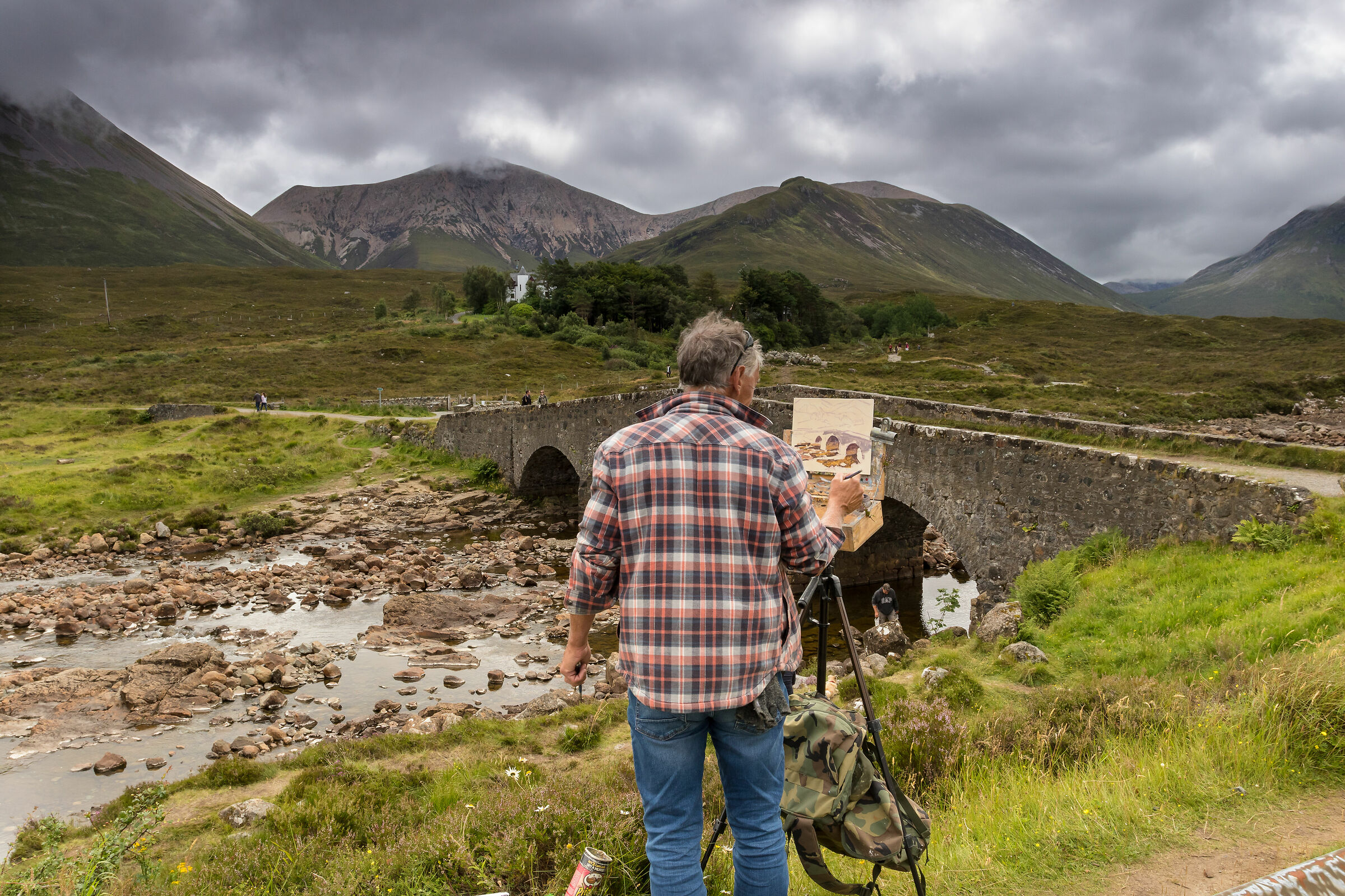 Chi fotografa (io) e chi dipinge (lui)
