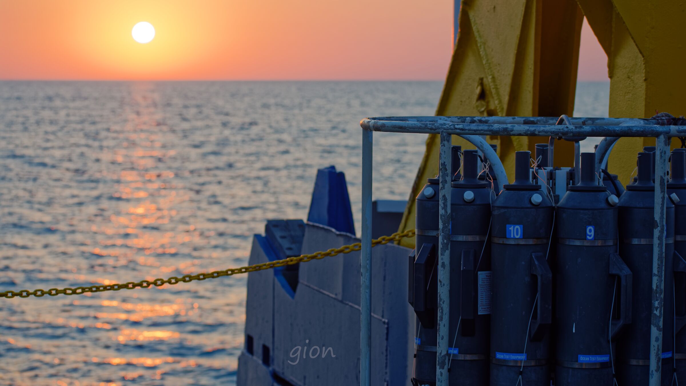 A new working day on the sea