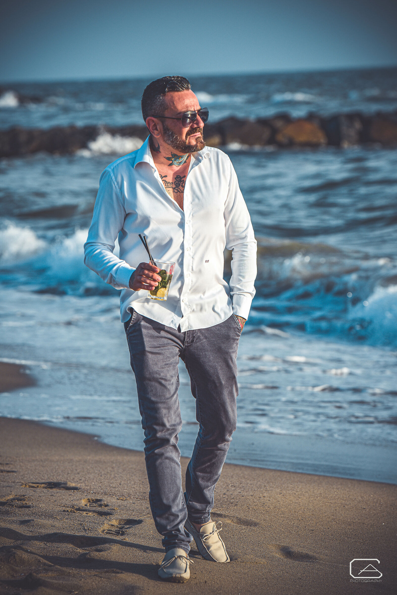 Un mojito al tramonto.