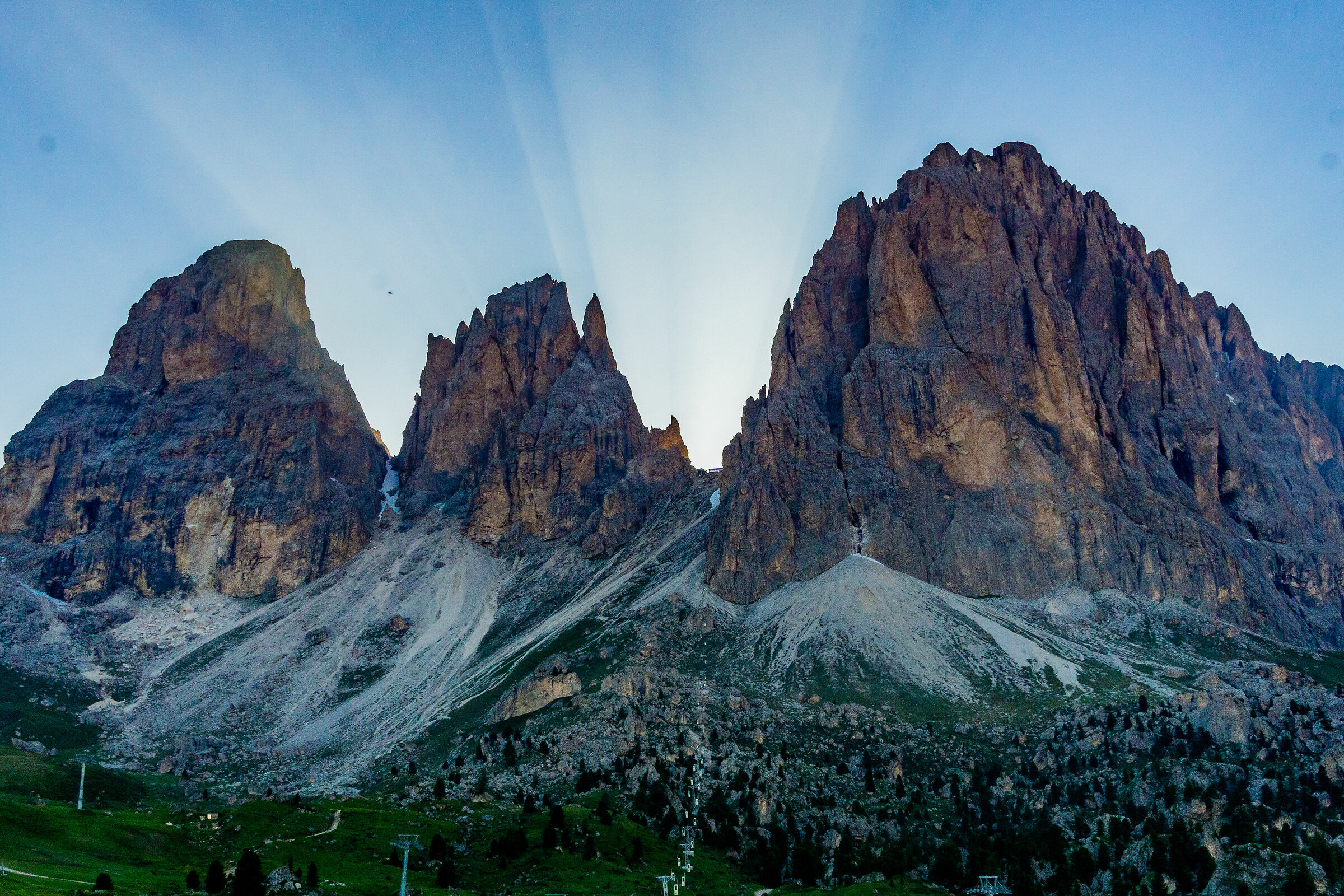 Tramonto al Passo Sella