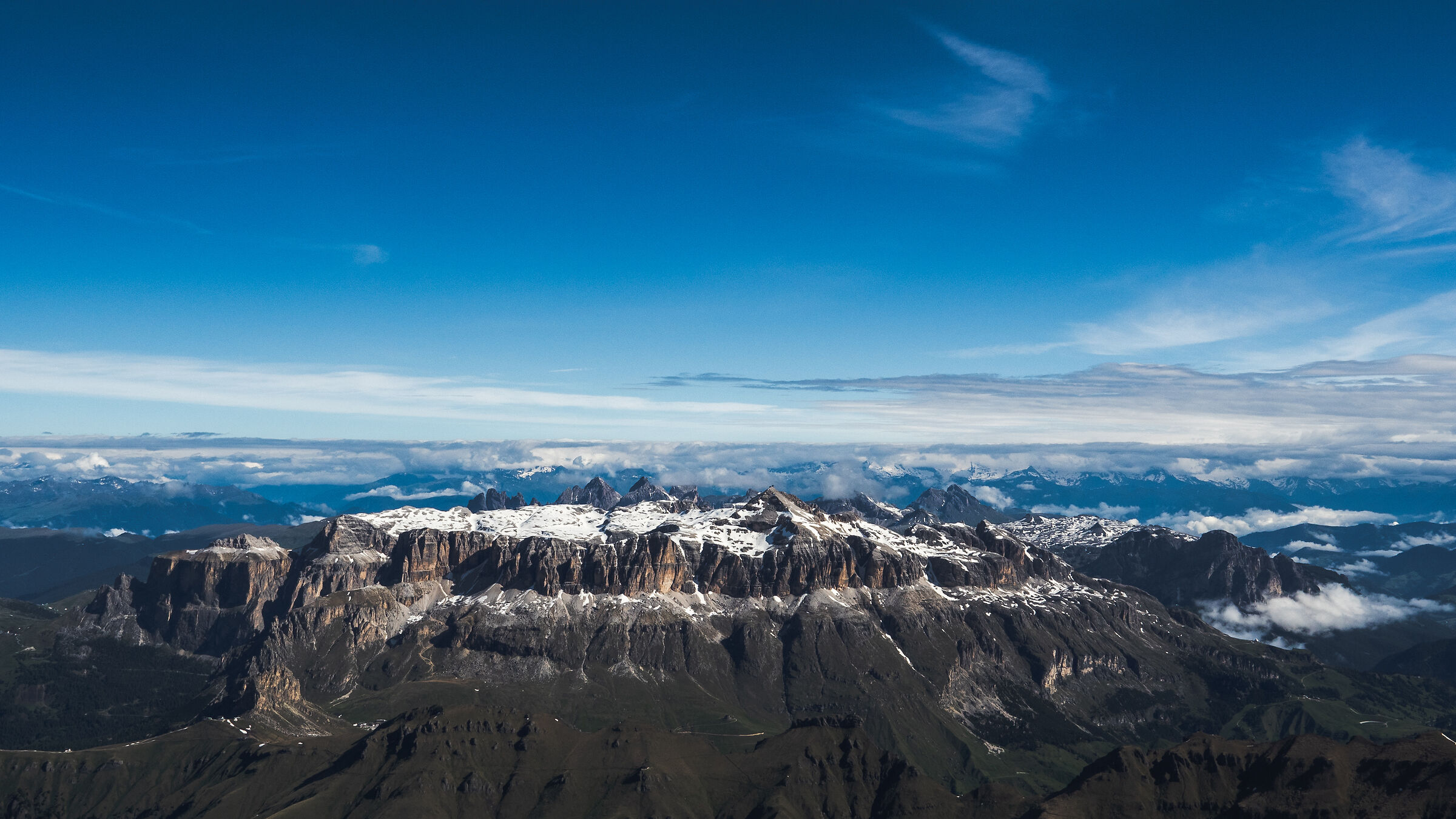 Sella Group seen from Punta Penia
