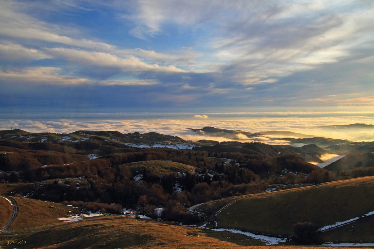 verso valle le nebbie